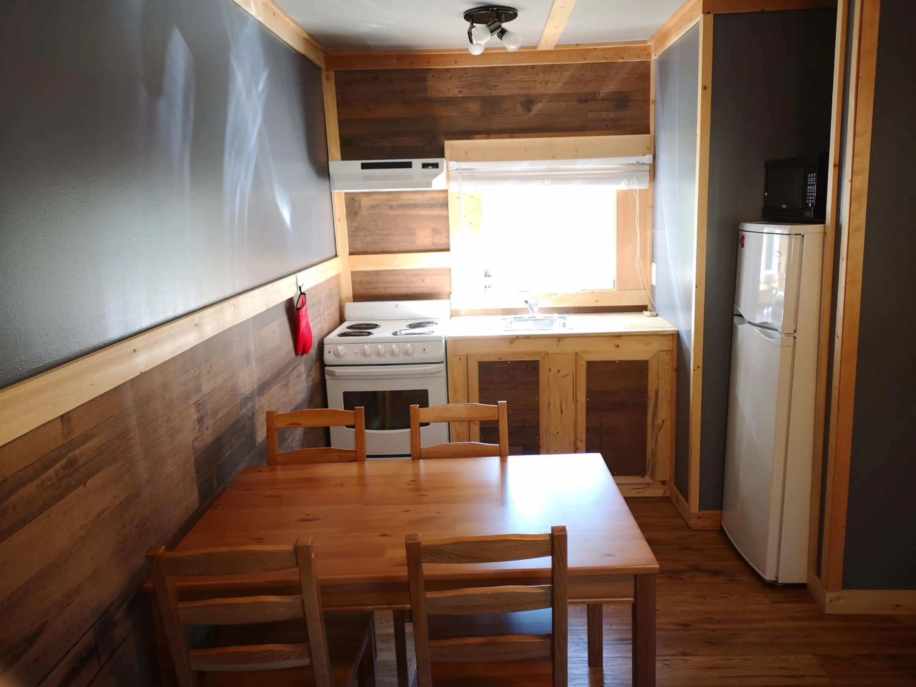 Kitchen or kitchenette in Overlook Inn & Cabins