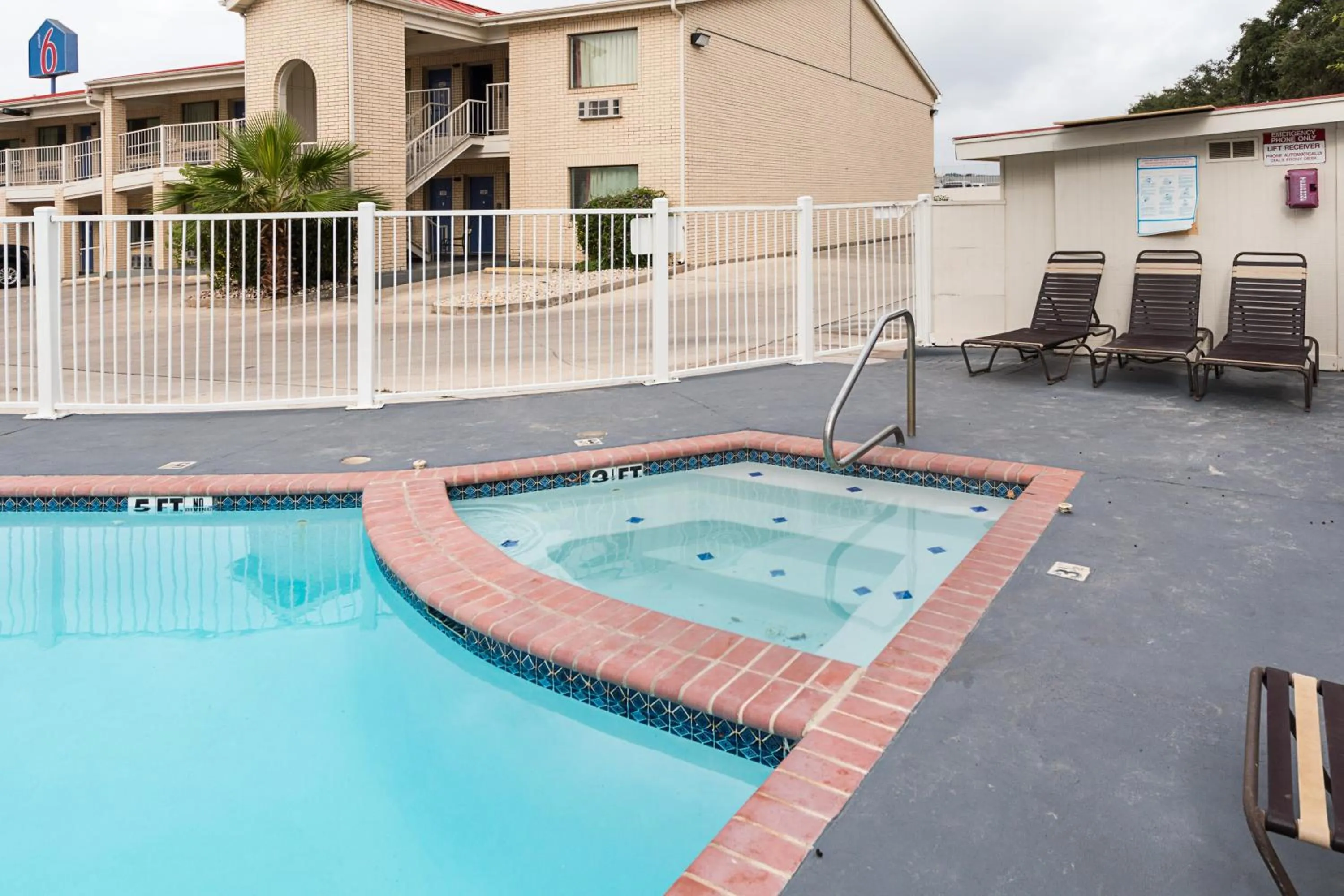 Swimming pool in Motel 6-San Antonio, TX - Fiesta Trails