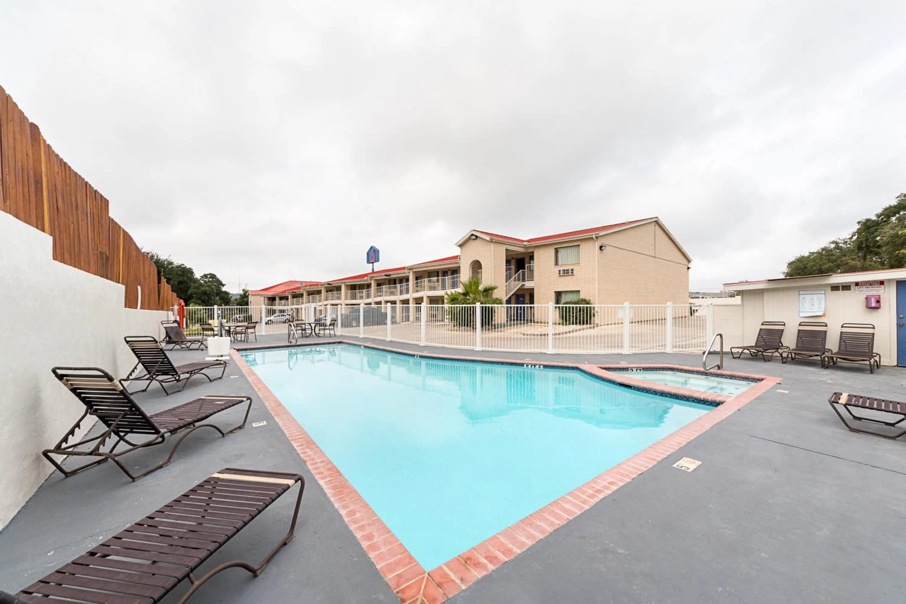 Swimming pool in Motel 6-San Antonio, TX - Fiesta Trails