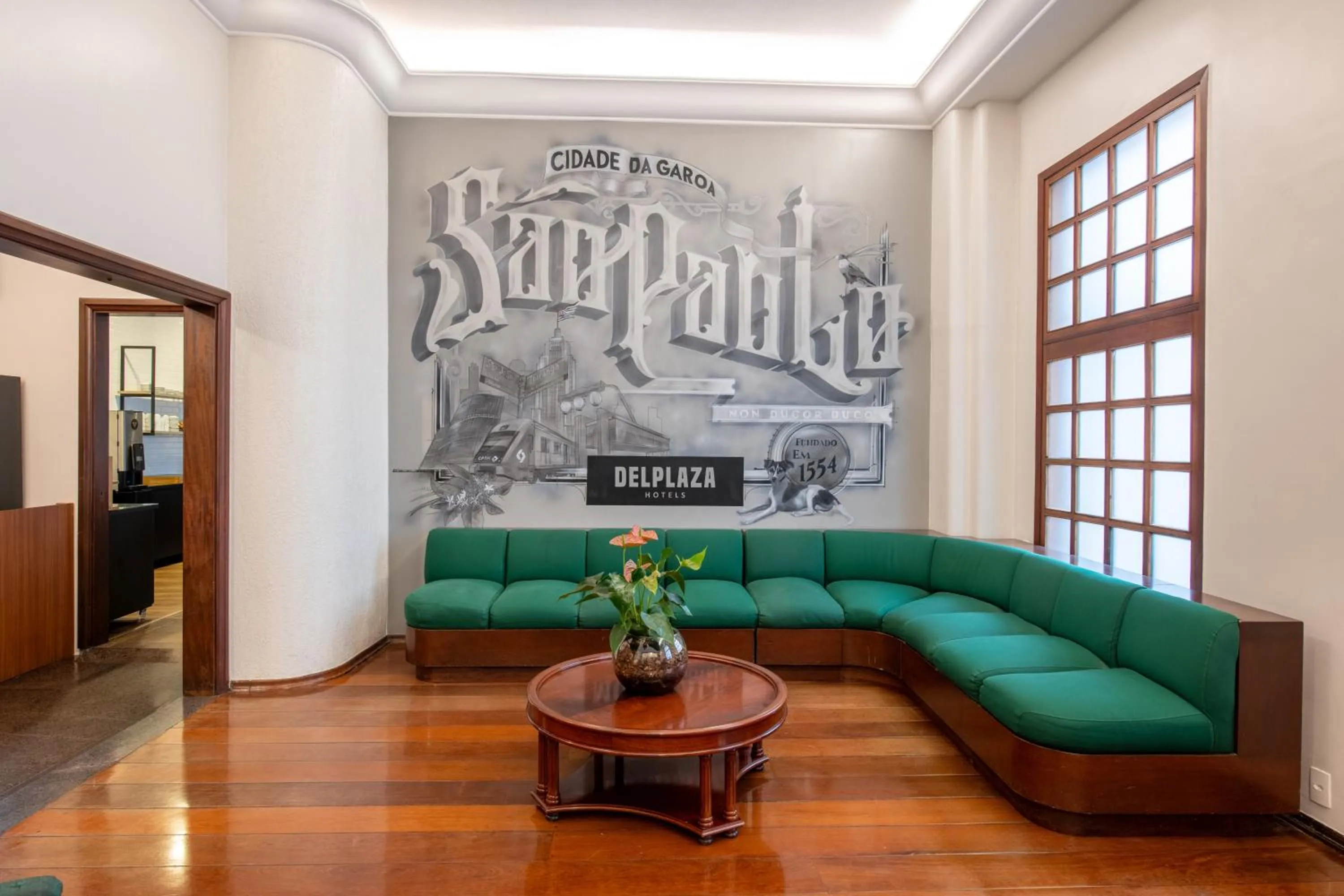 Lobby or reception in DELPLAZA Timbiras São Paulo