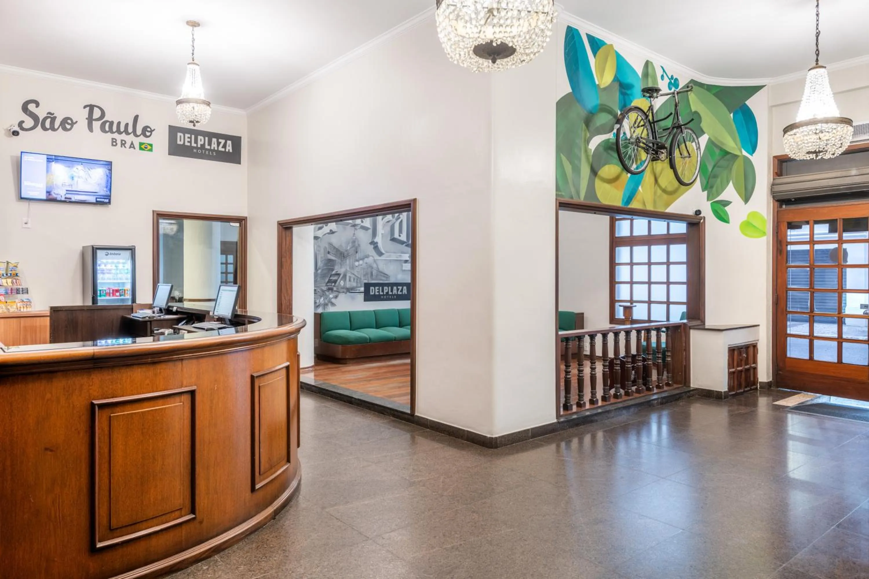 Lobby or reception in DELPLAZA Timbiras São Paulo
