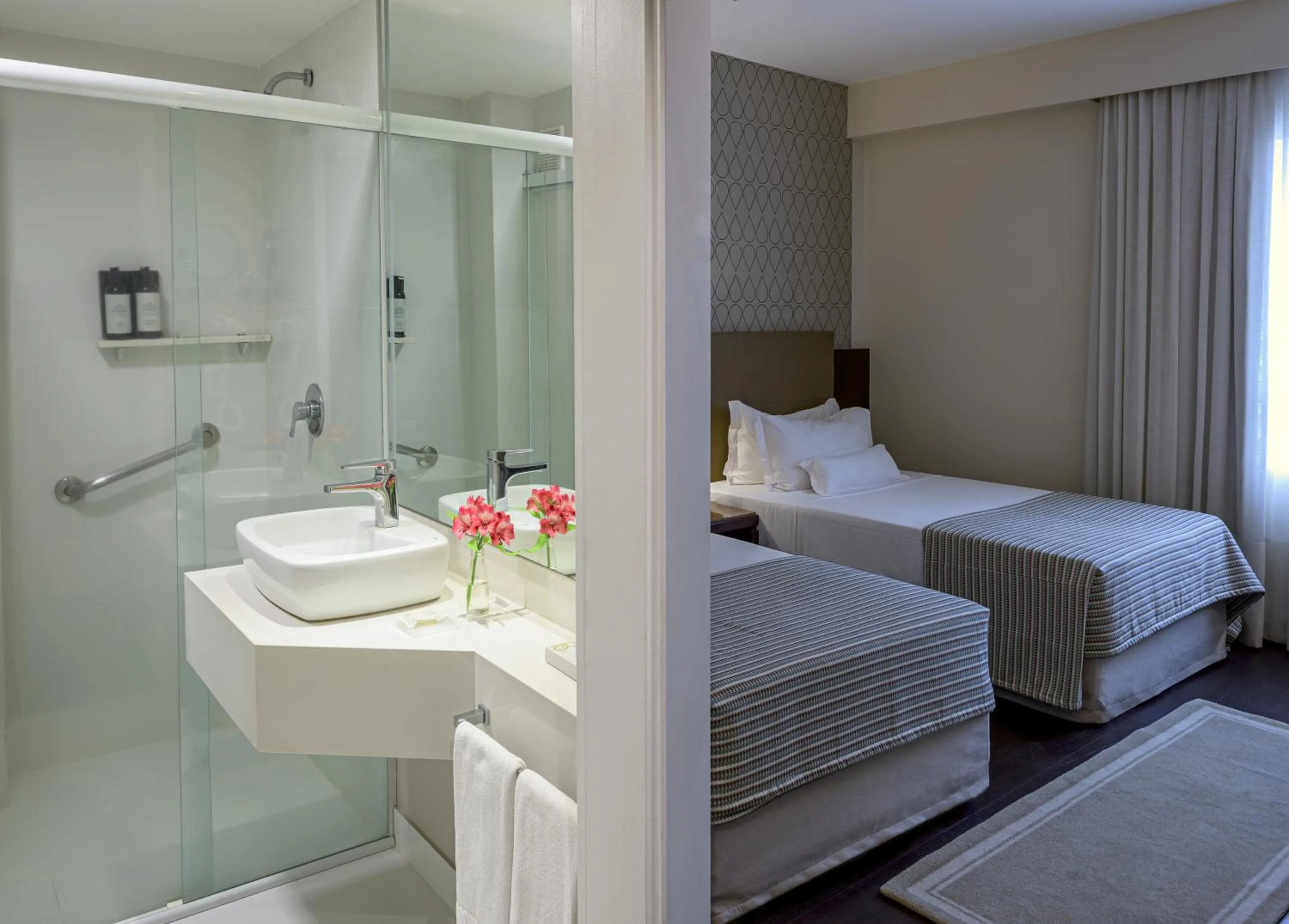 Bed in Bourbon Hotel & Suites Curitiba