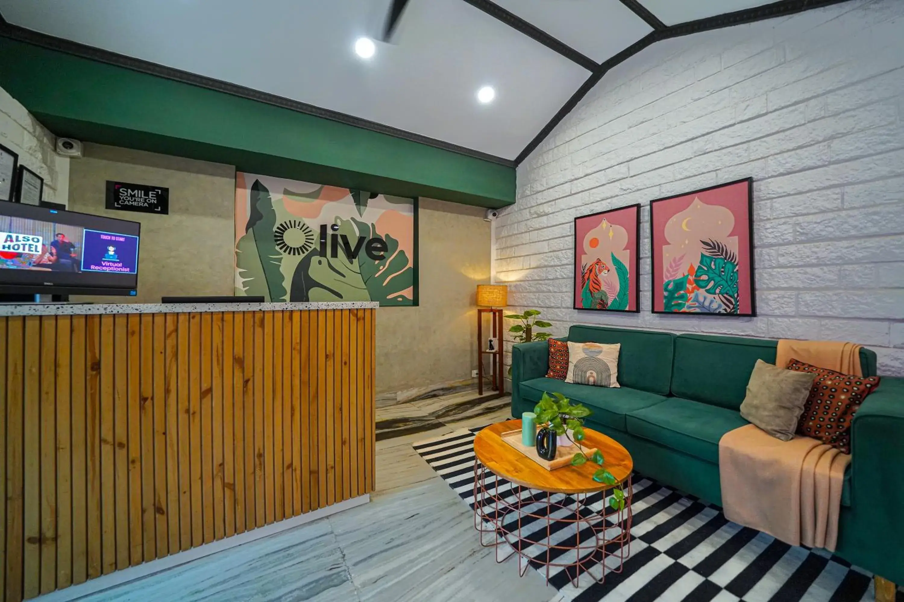 Lobby or reception in Olive Zip Indiranagar Metro by Embassy Group Lobby or reception in Olive Zip Indiranagar Metro by Embassy Group