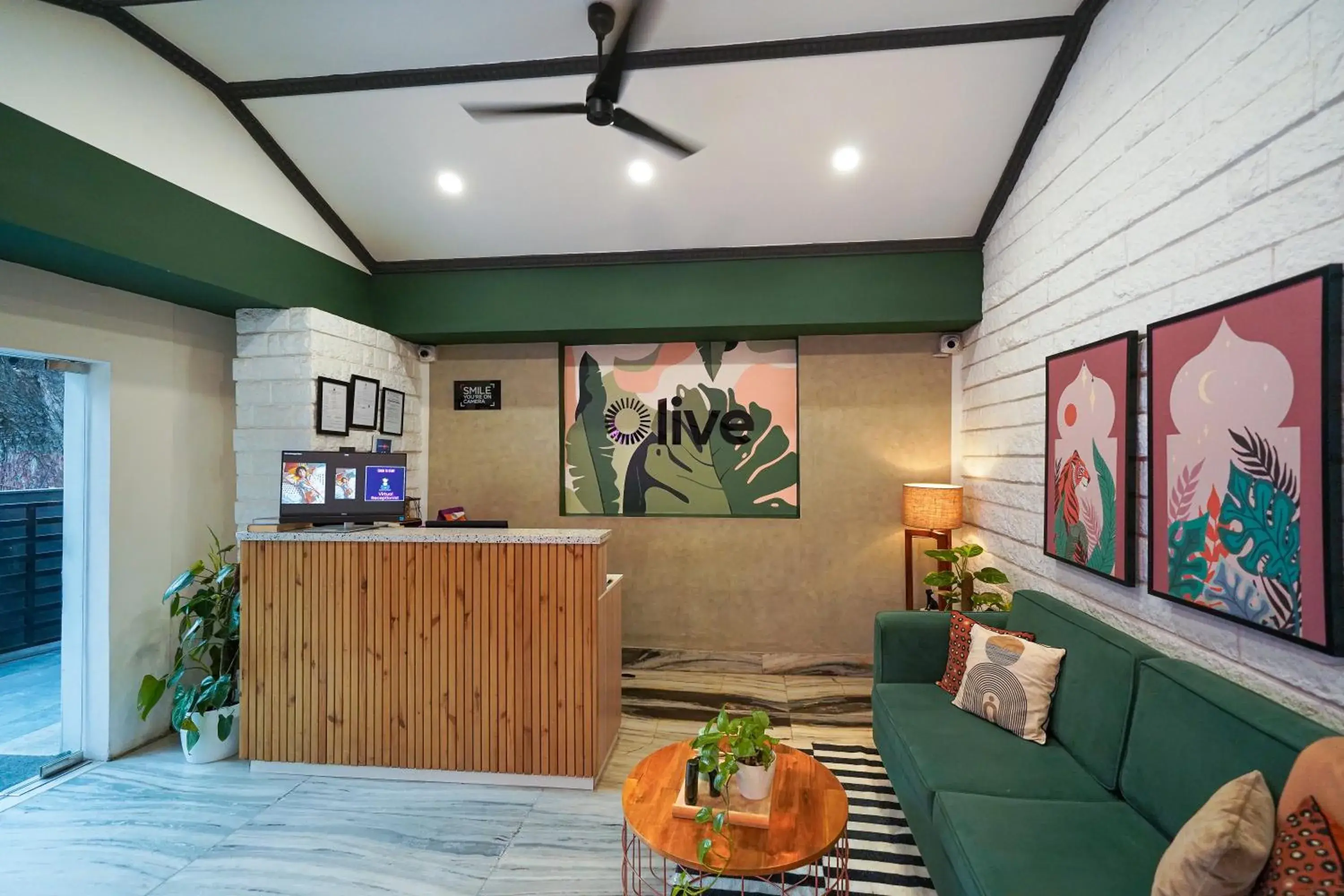 Lobby or reception in Olive Zip Indiranagar Metro by Embassy Group Lobby or reception in Olive Zip Indiranagar Metro by Embassy Group