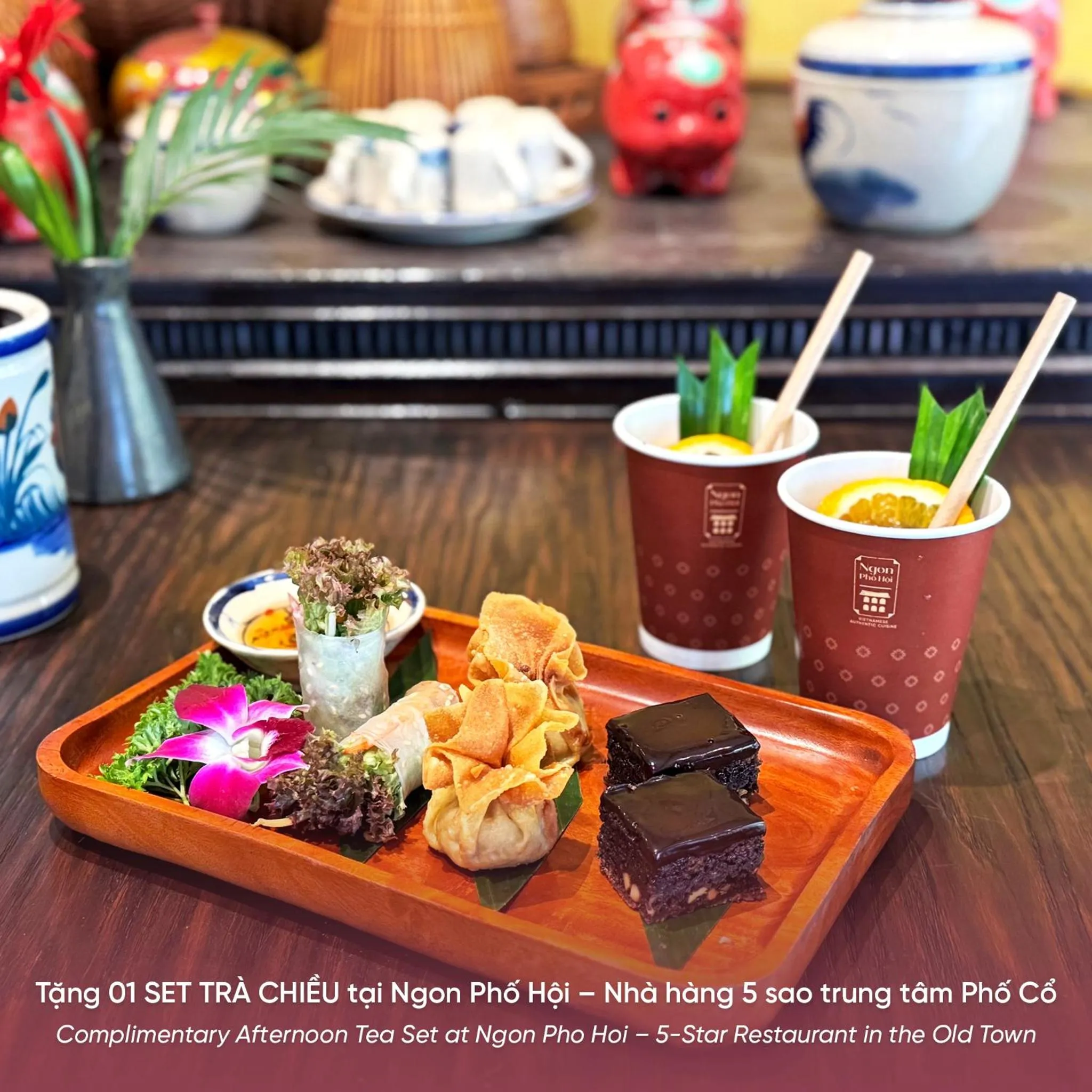 Food and drinks in Lantern Boutique Hoi An