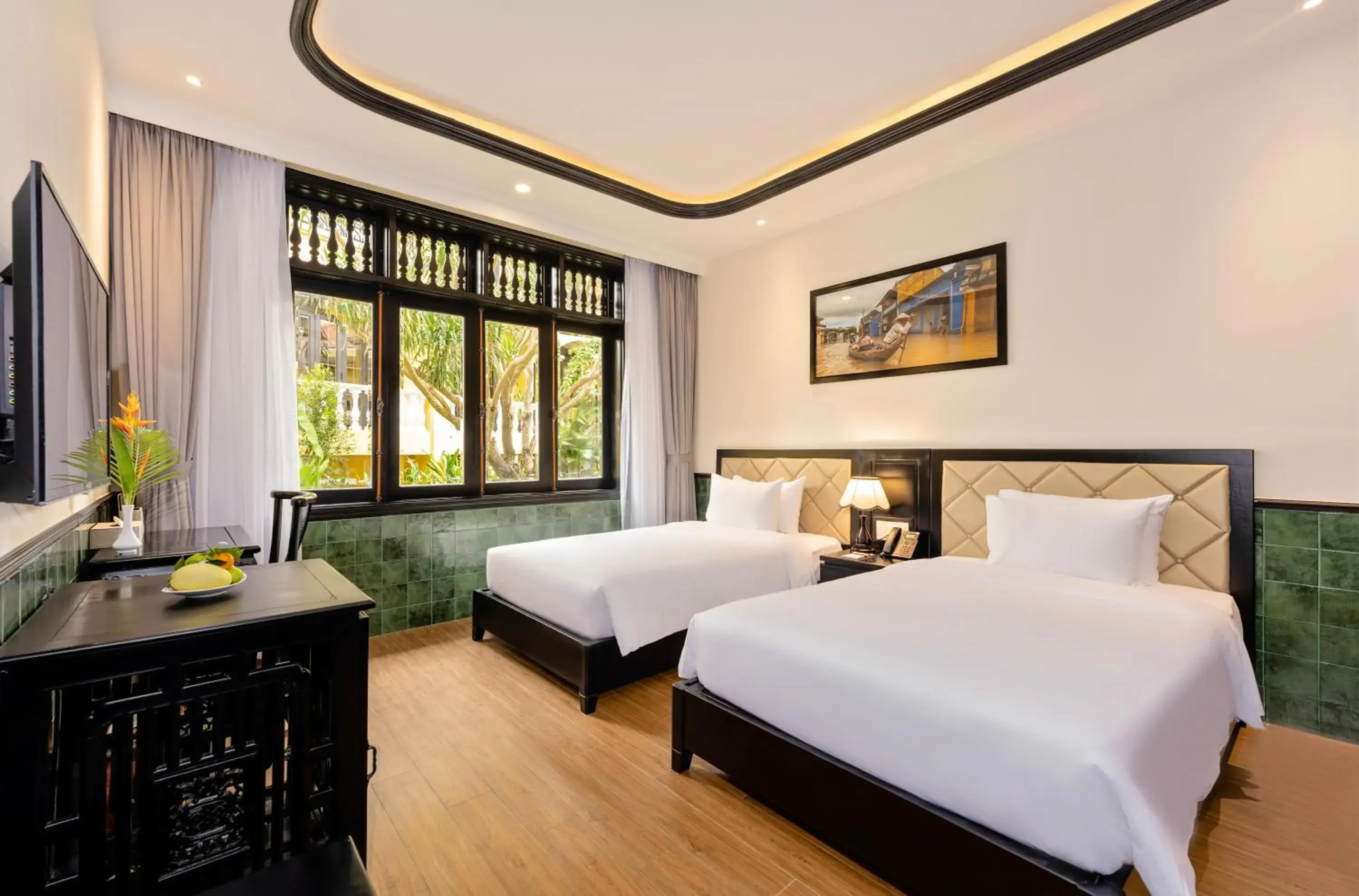 Bed in Lantern Boutique Hoi An Bed in Lantern Boutique Hoi An