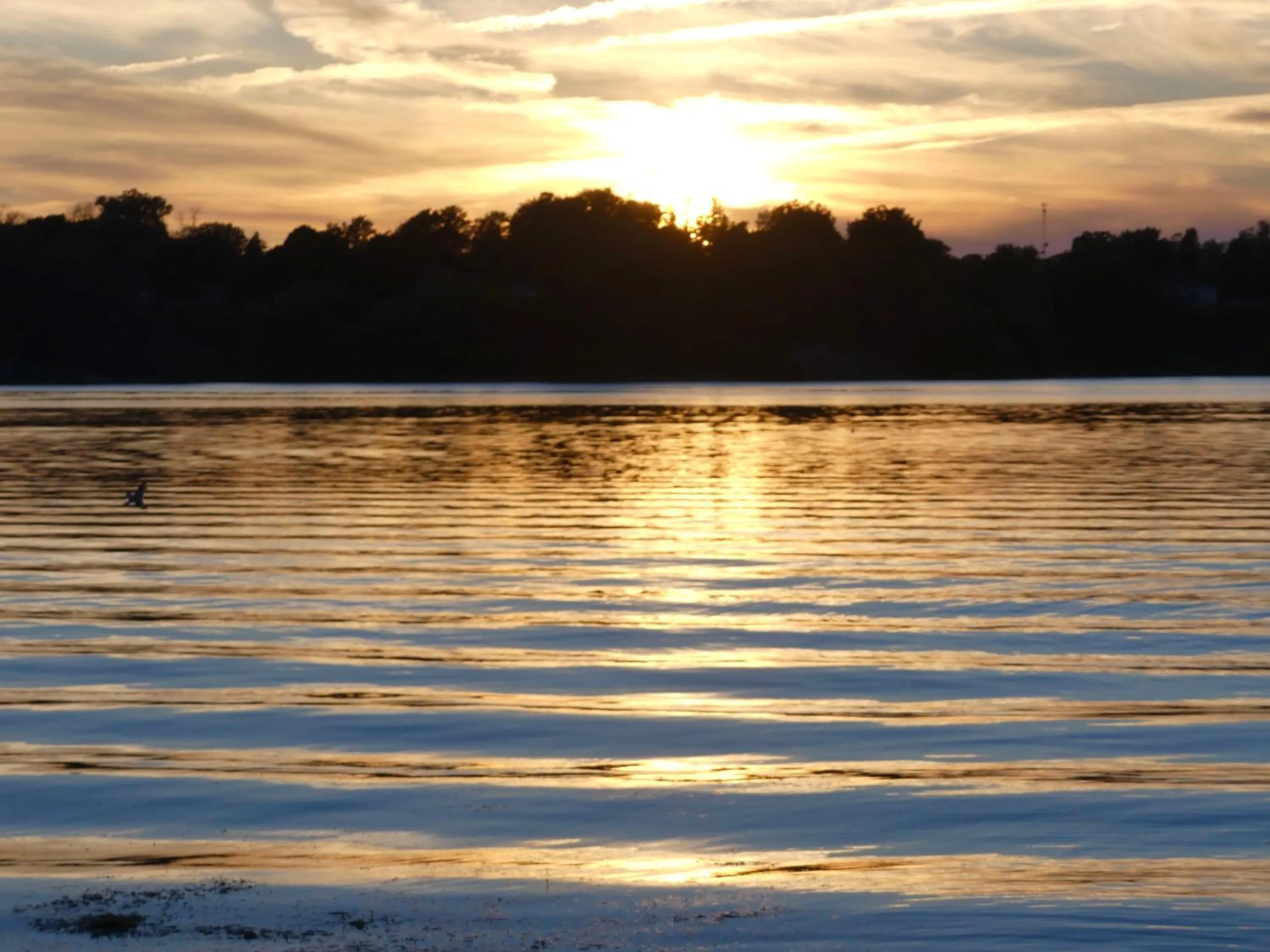Lake view in Merland Park Cottages and Motel