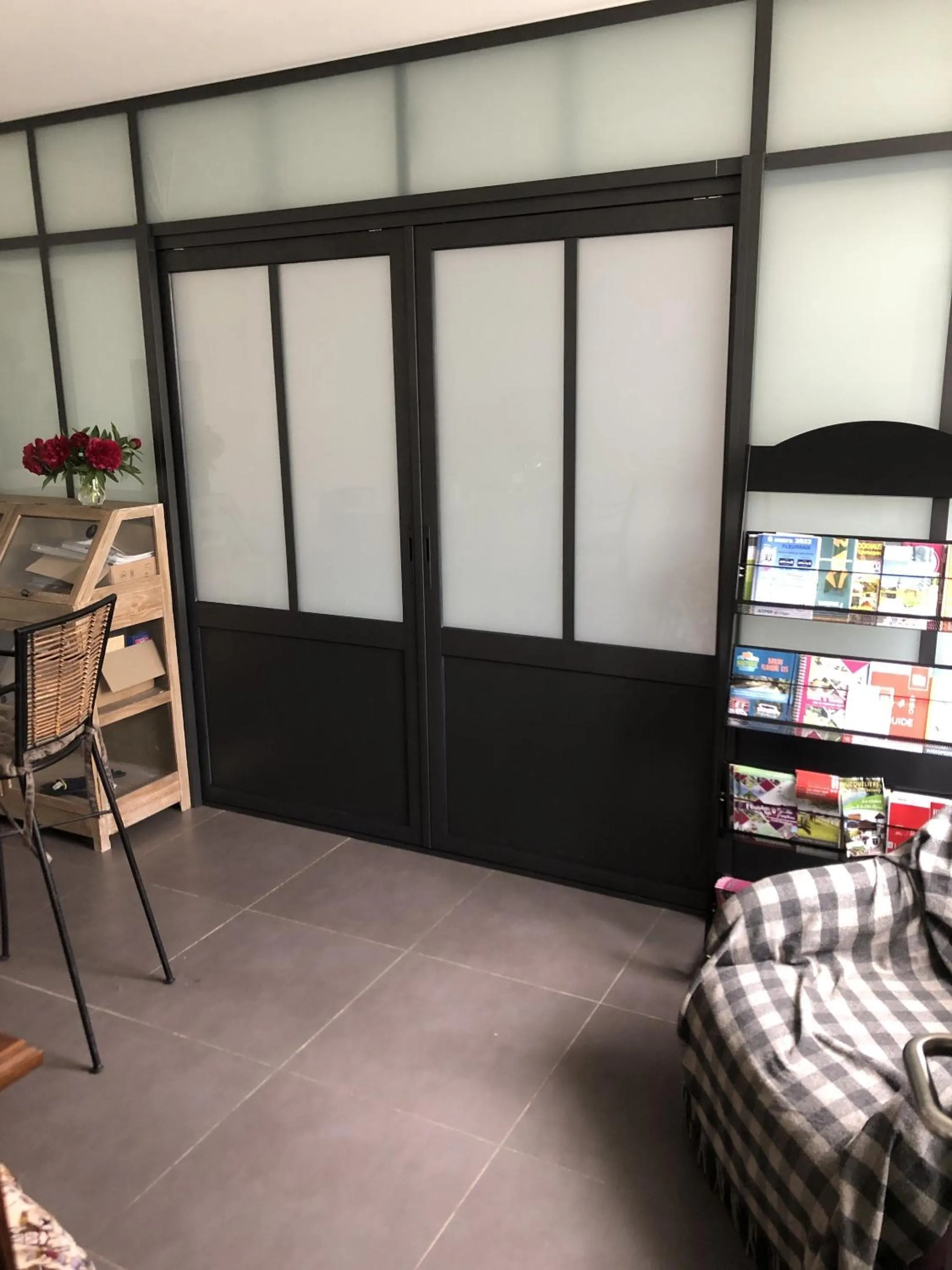 Lobby or reception, Bed in Aux Herbes Hautes