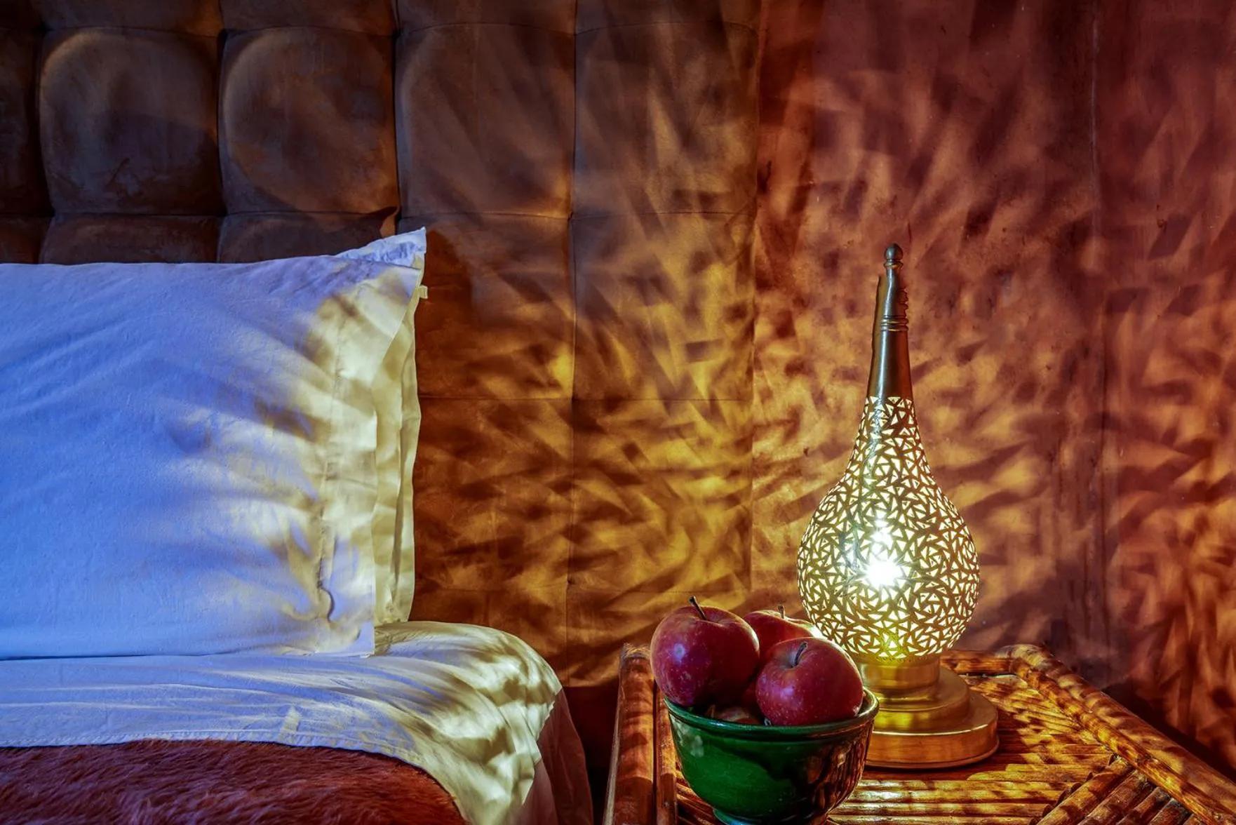 Seating area, Bed in Hotel Kasbah Sahara Services - M'Hamid El Ghizlane