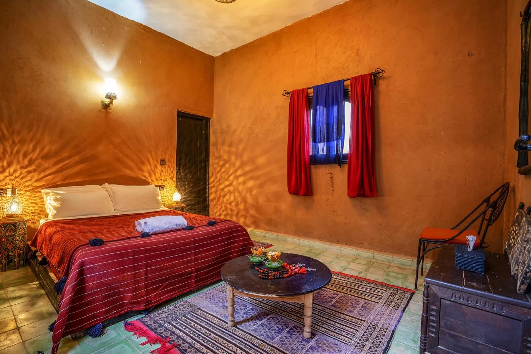 Bedroom, Bed in Hotel Kasbah Sahara Services - M'Hamid El Ghizlane