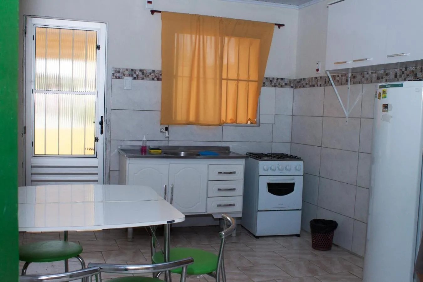 Kitchen or kitchenette in Pousada do Mar