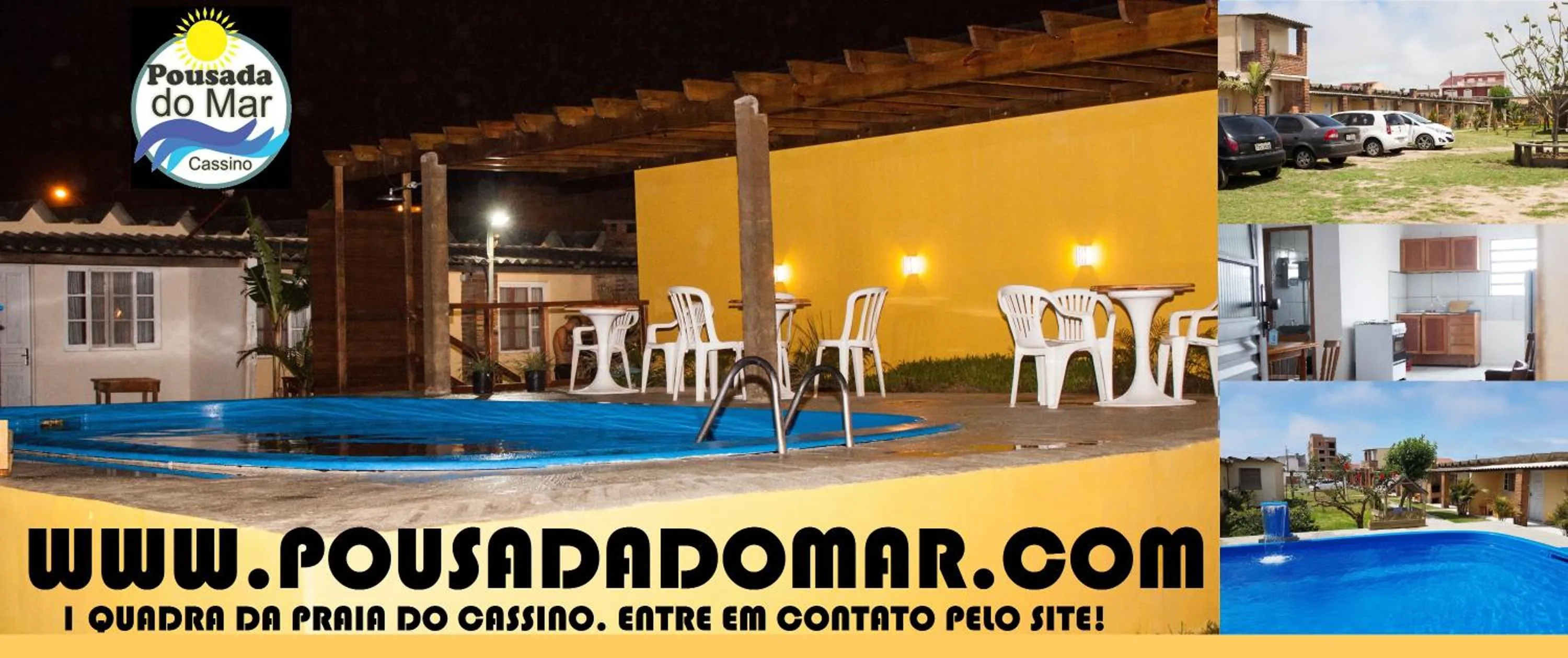 Pool view in Pousada do Mar
