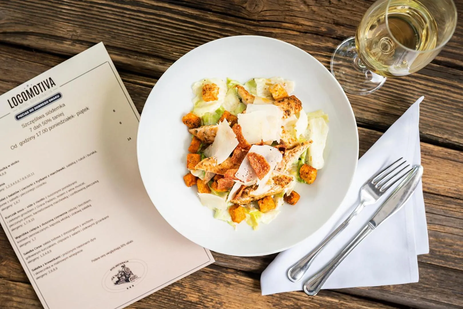 Food close-up in Locomotiva