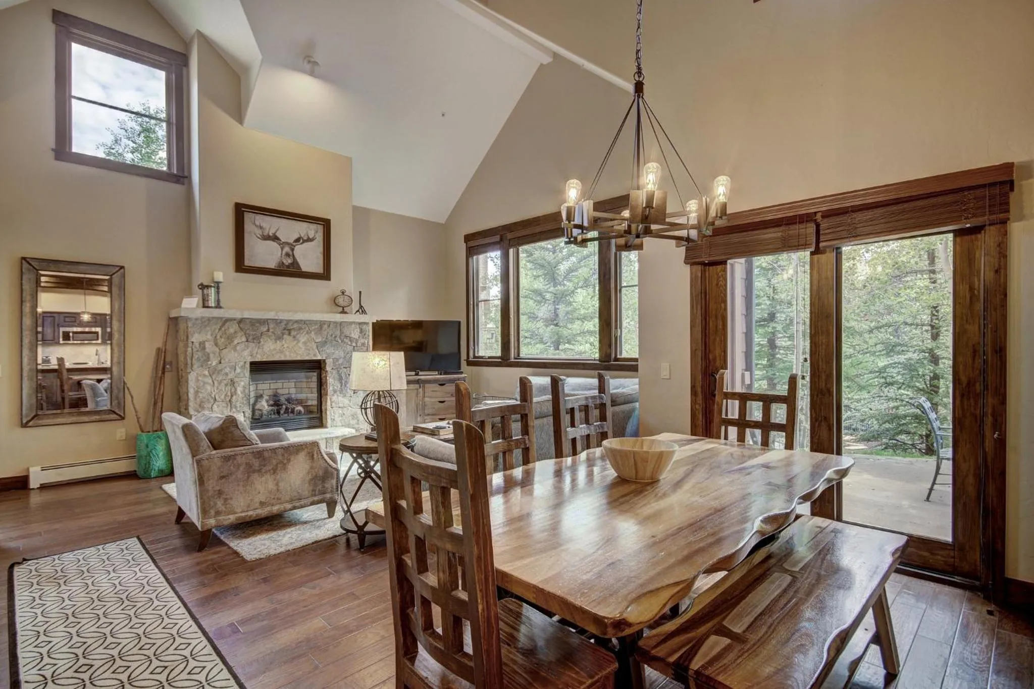 Living room in Mountain Thunder Lodge