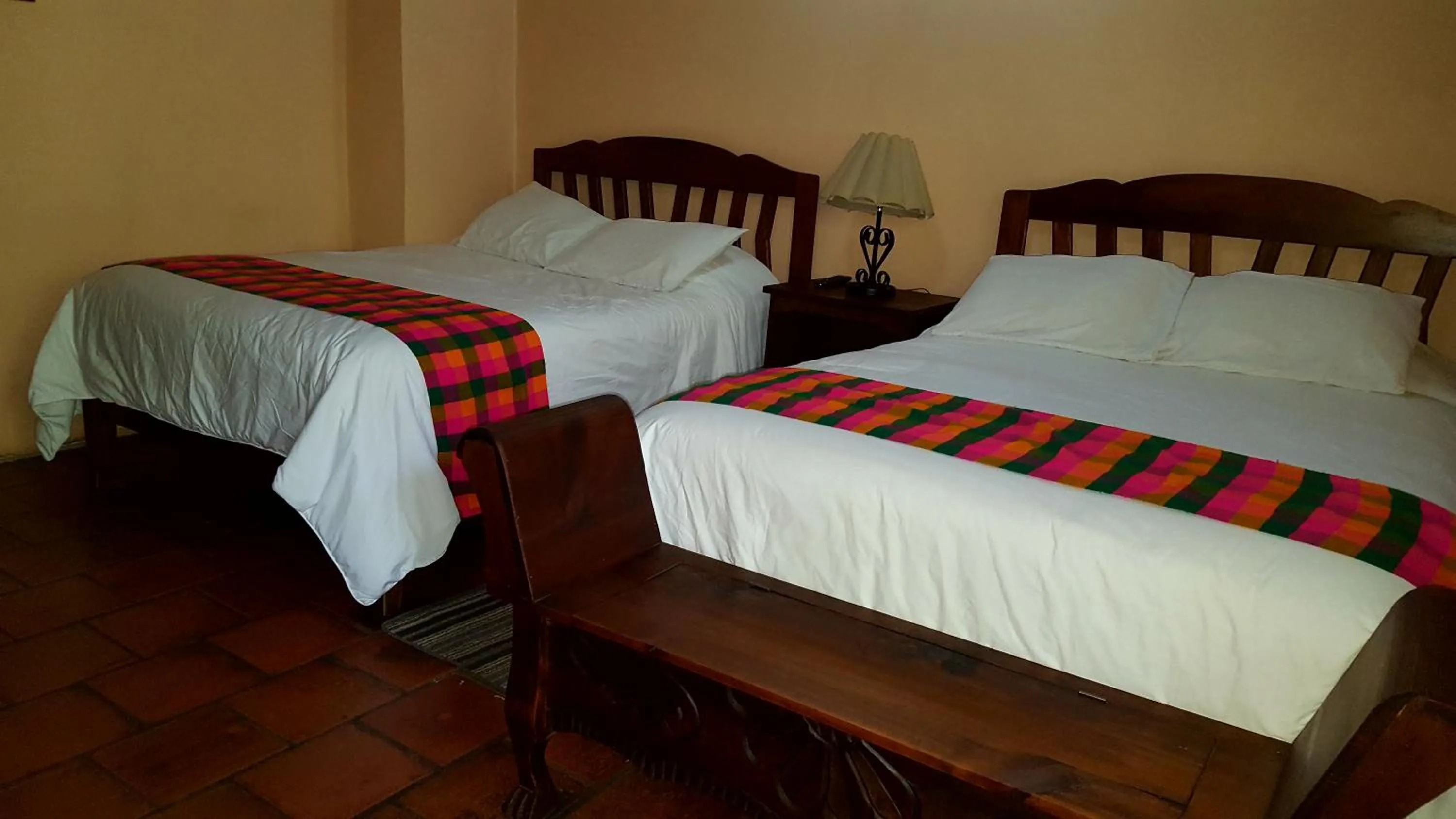 Bed in Posada Papa Chepe