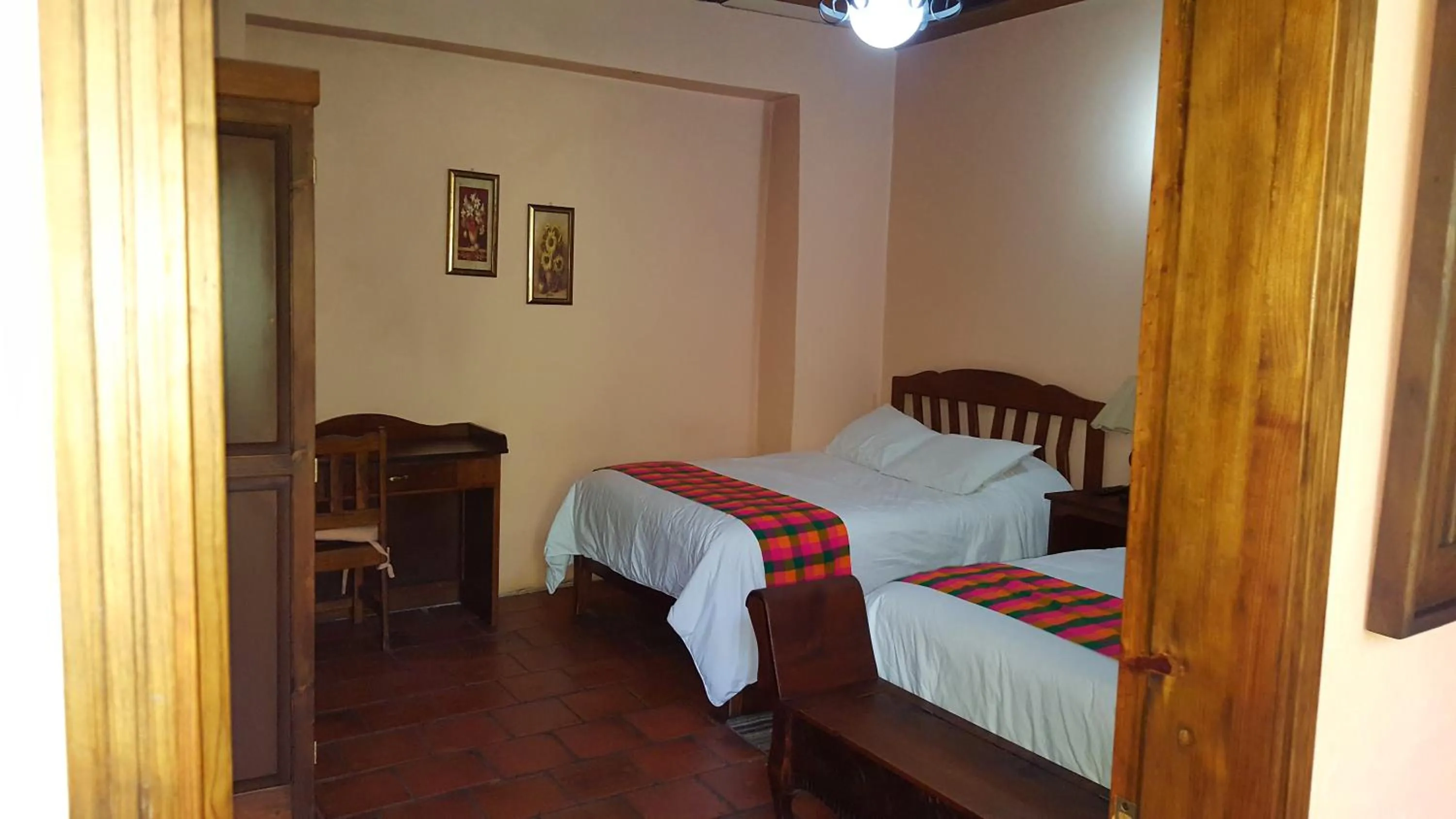 Bed in Posada Papa Chepe