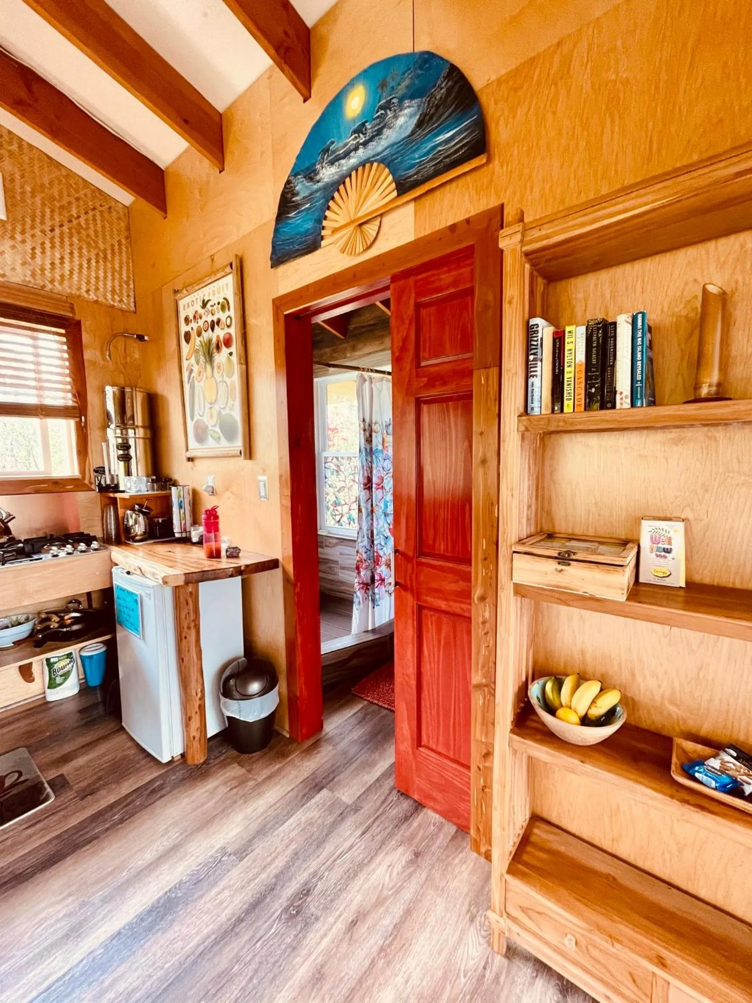 Kitchen or kitchenette in Volcano Eco Cabin & Eco Lodge