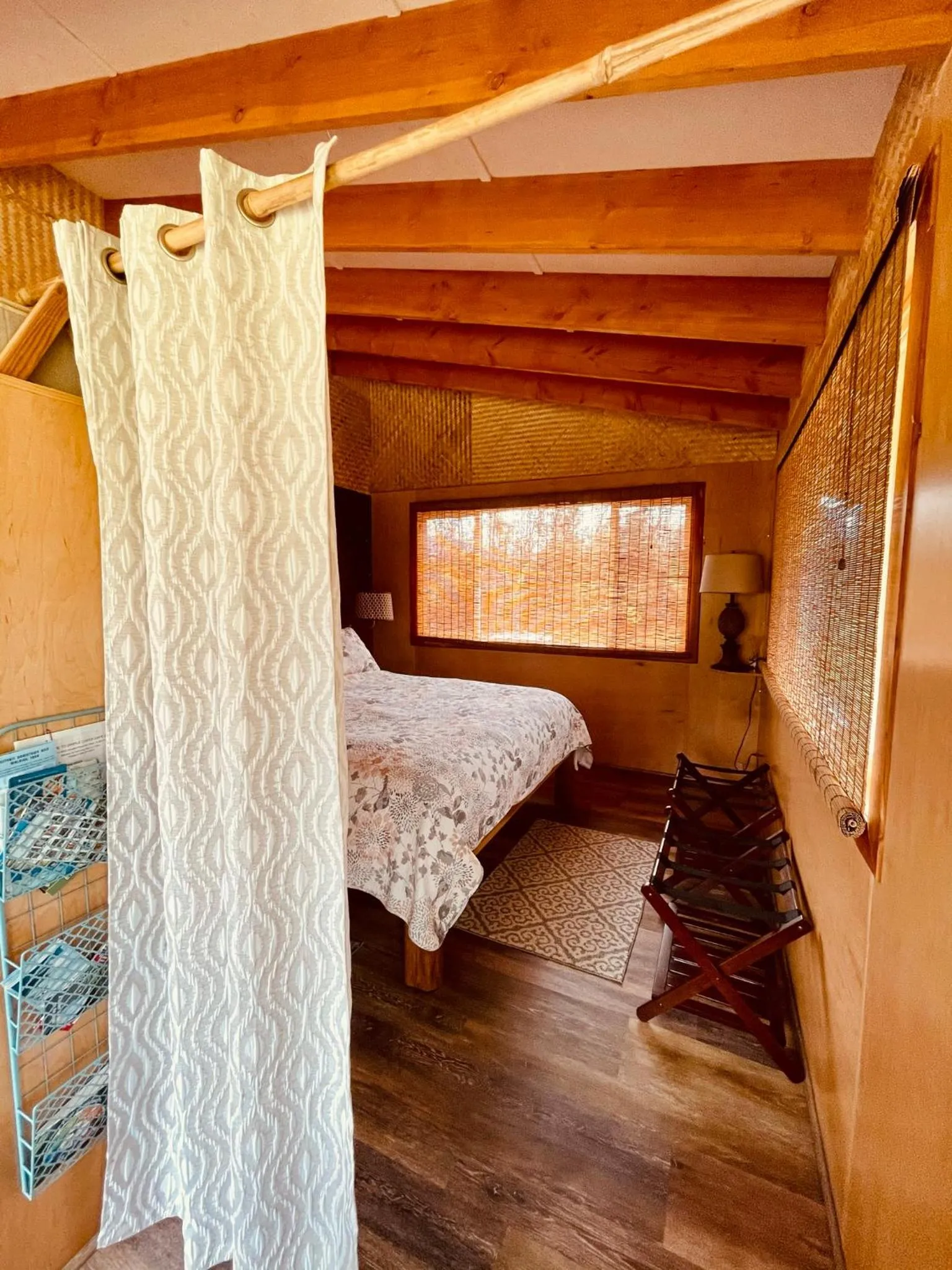 Bedroom, Bed in Volcano Eco Cabin & Eco Lodge