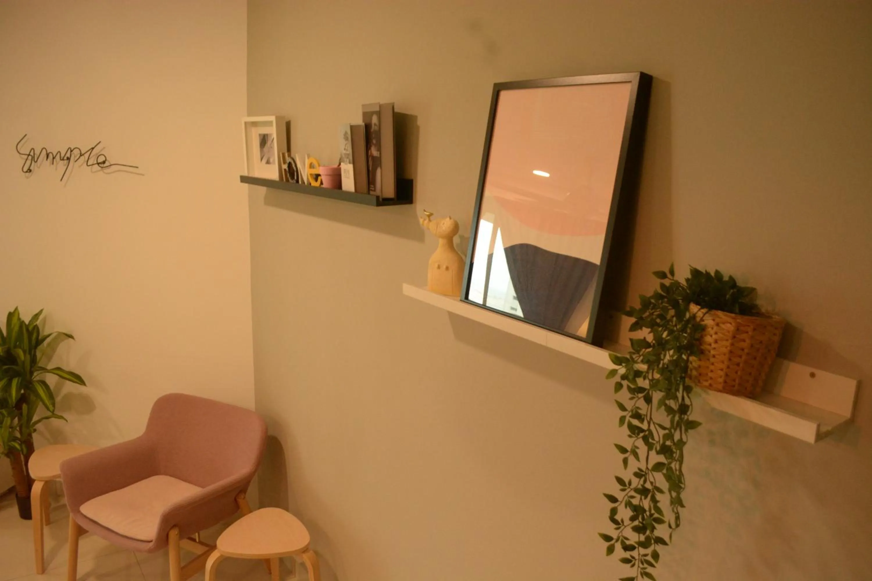 Living room in Hejmo Suites