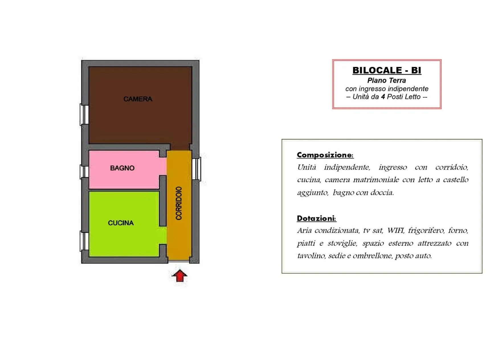 Floor plan in Residenza Piccolo Uliveto
