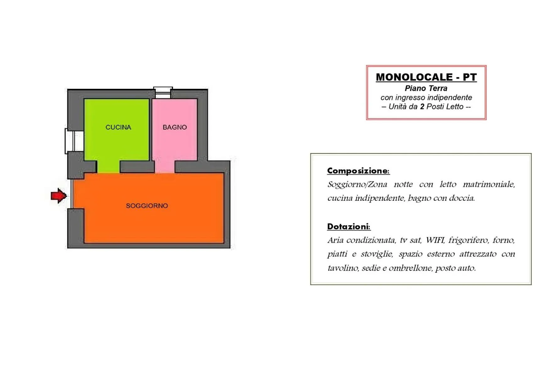 Floor plan in Residenza Piccolo Uliveto