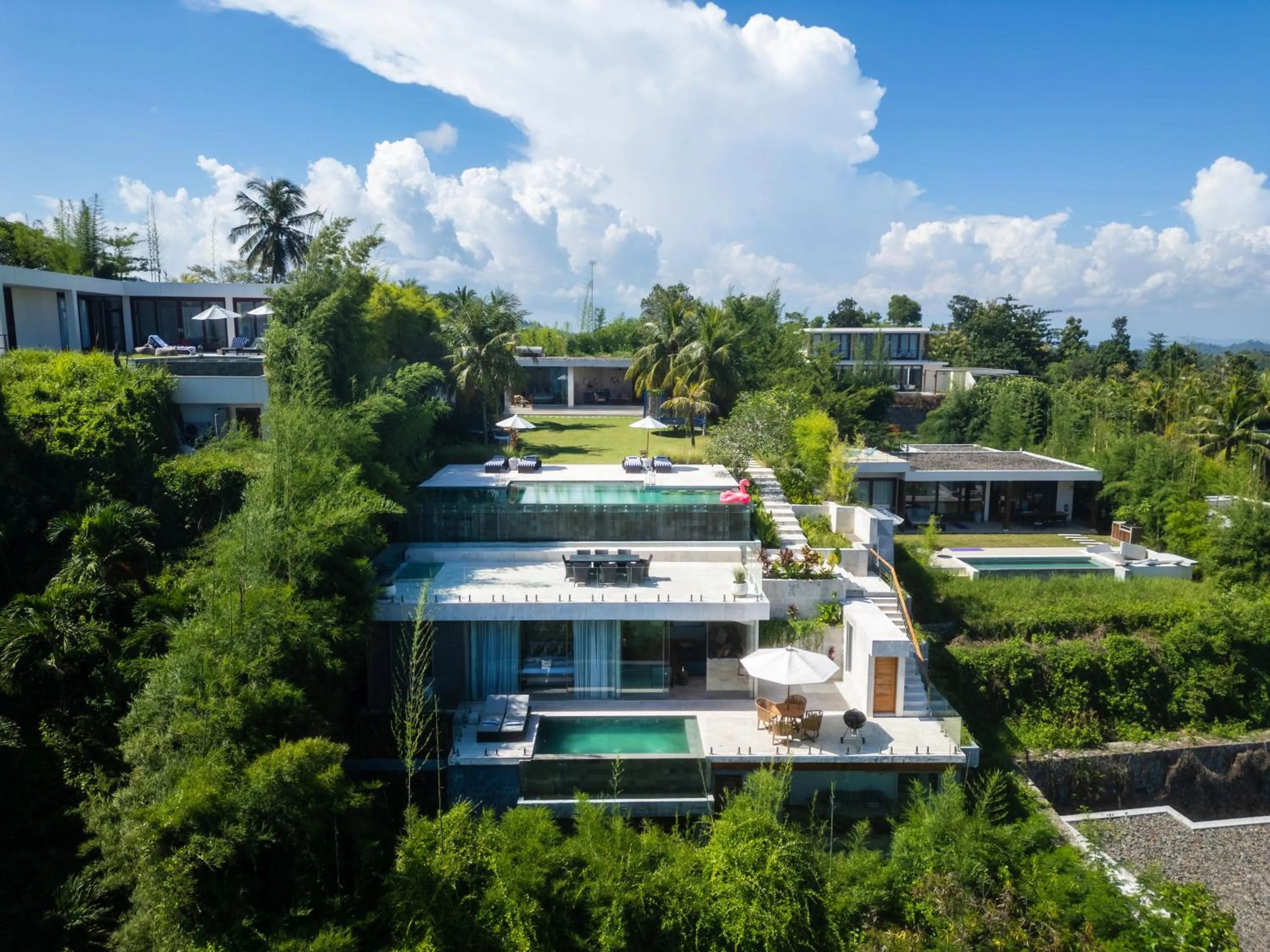 Property building in Selong Selo Resort and Villas