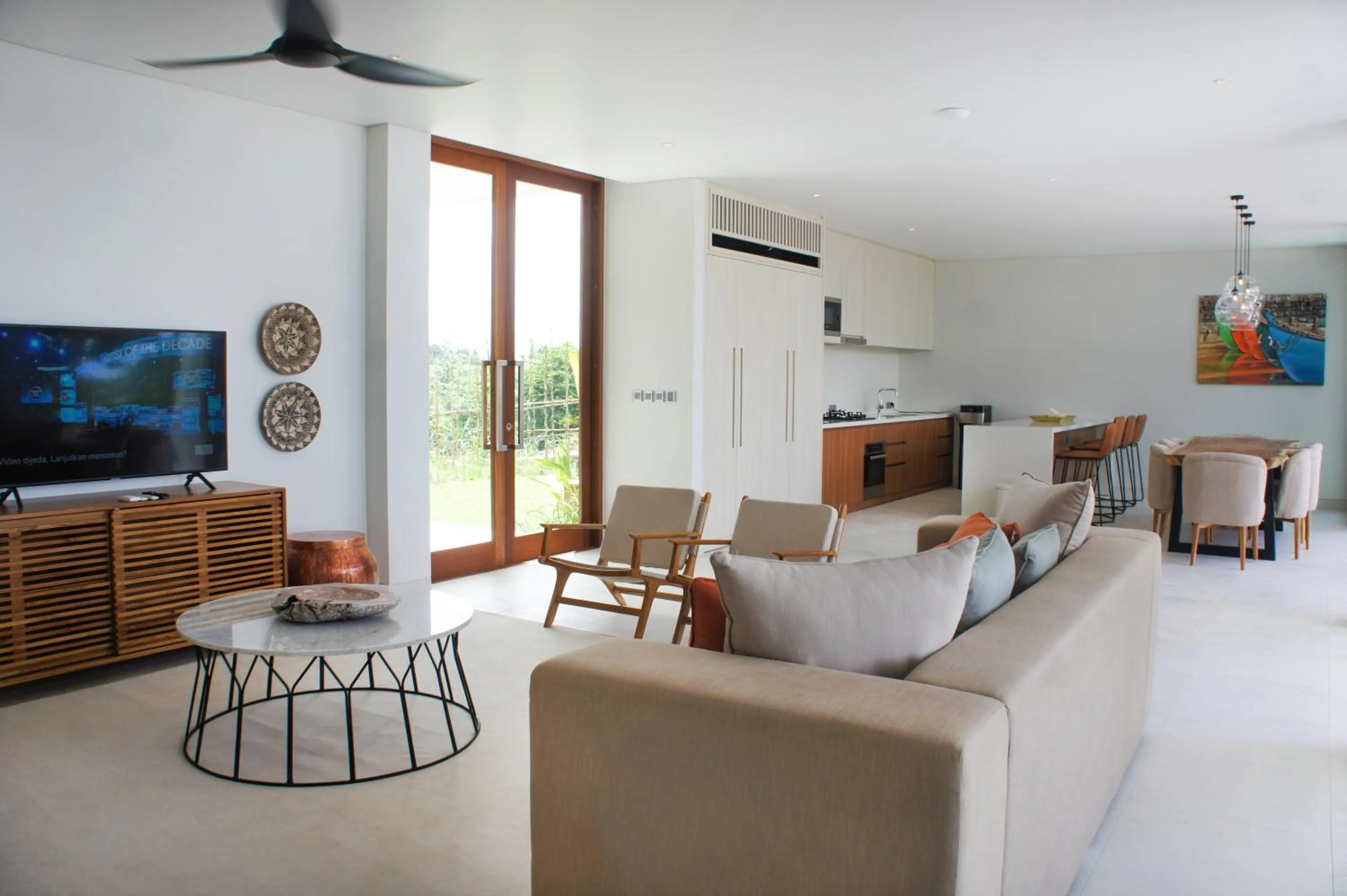 Living room in Selong Selo Resort and Villas
