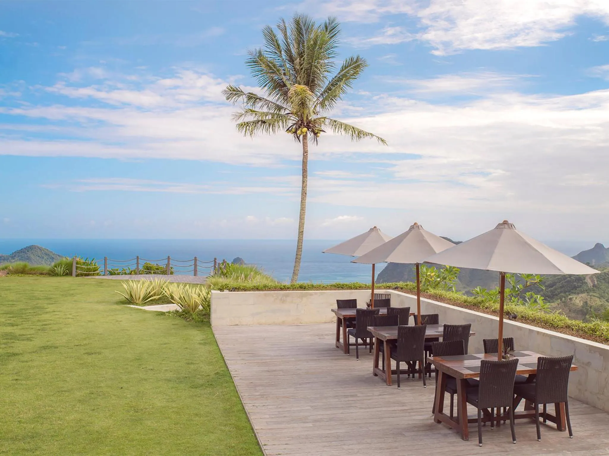 Garden in Selong Selo Resort and Villas