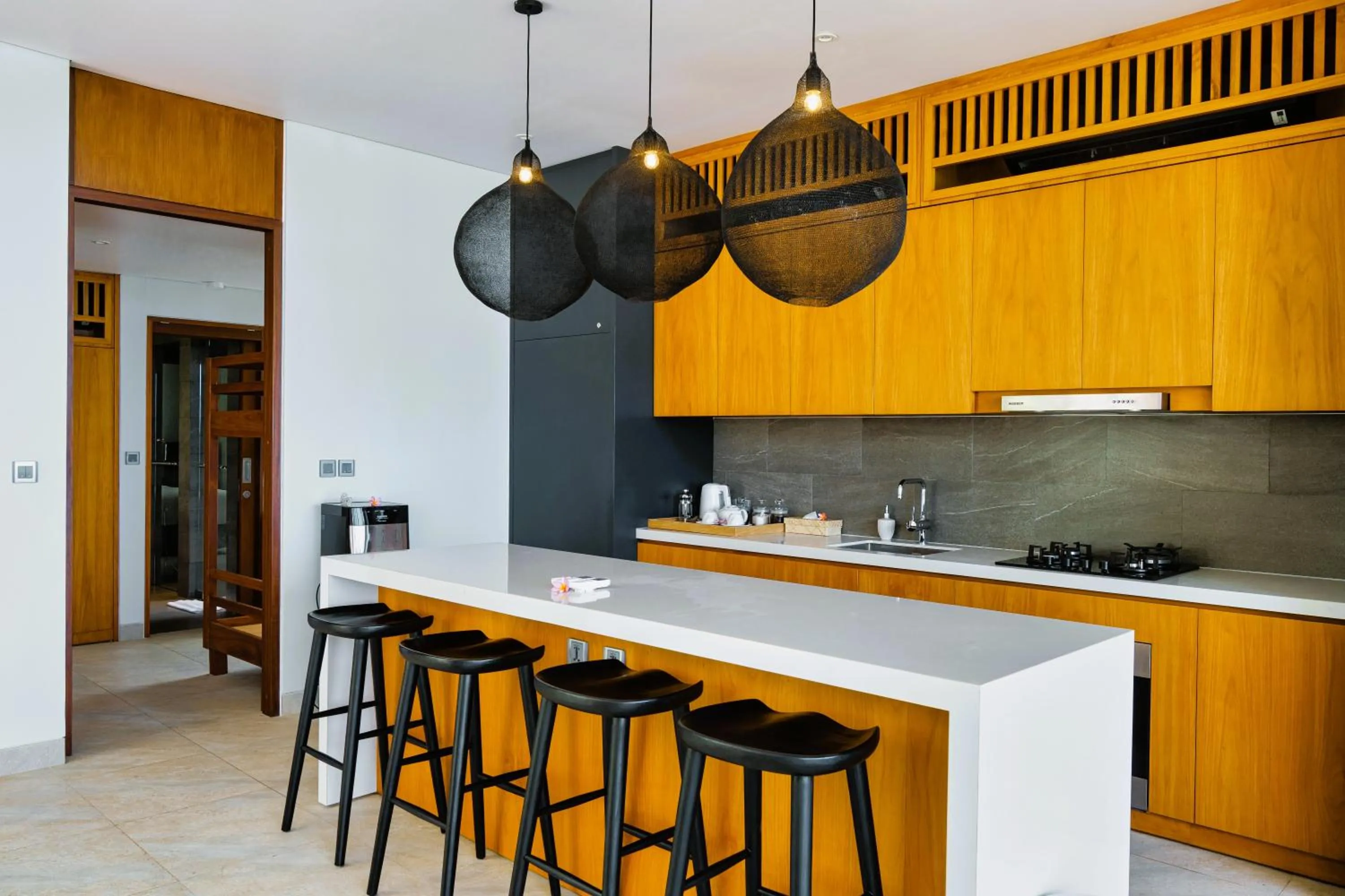 Kitchen or kitchenette in Selong Selo Resort and Villas