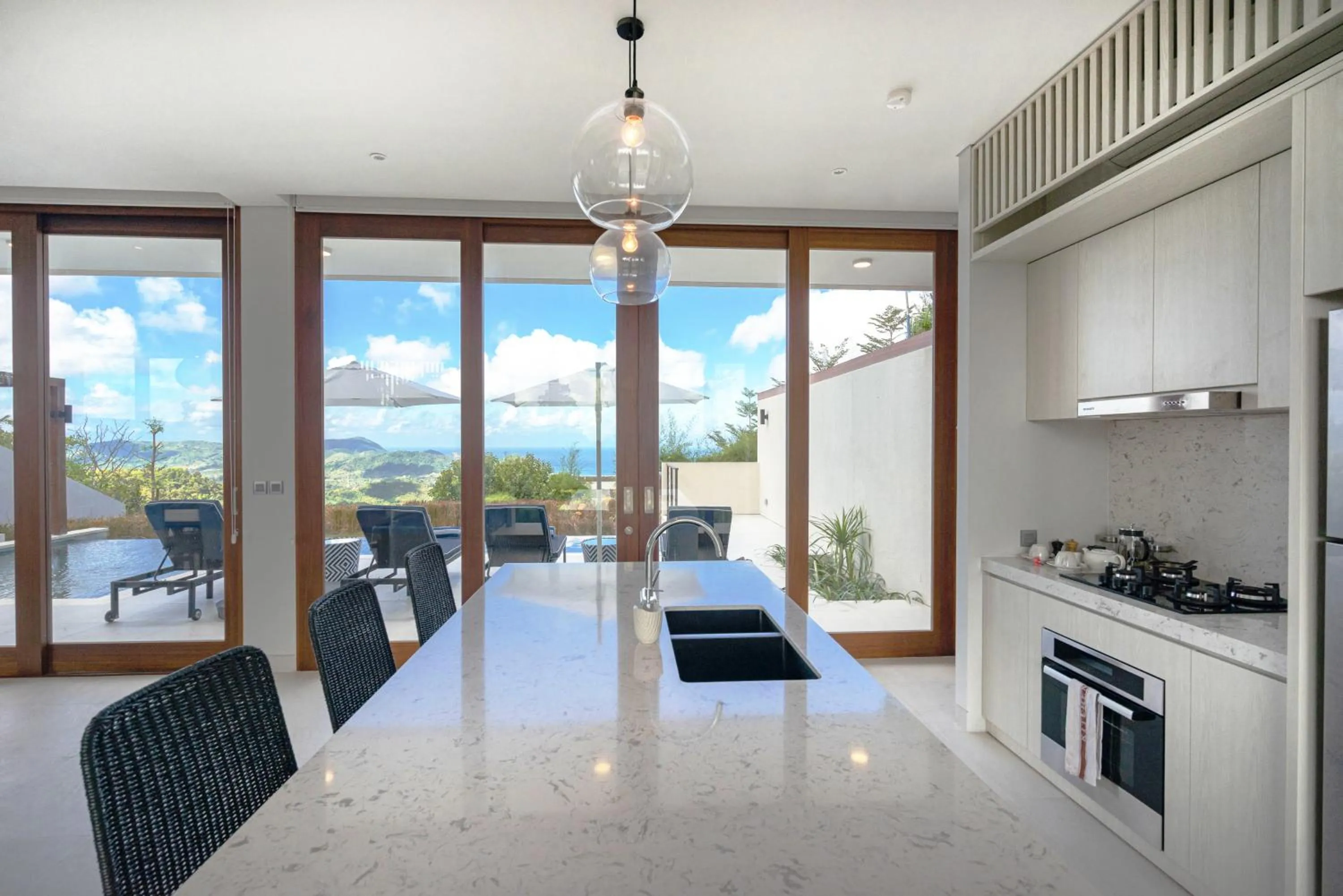 Kitchen or kitchenette in Selong Selo Resort and Villas