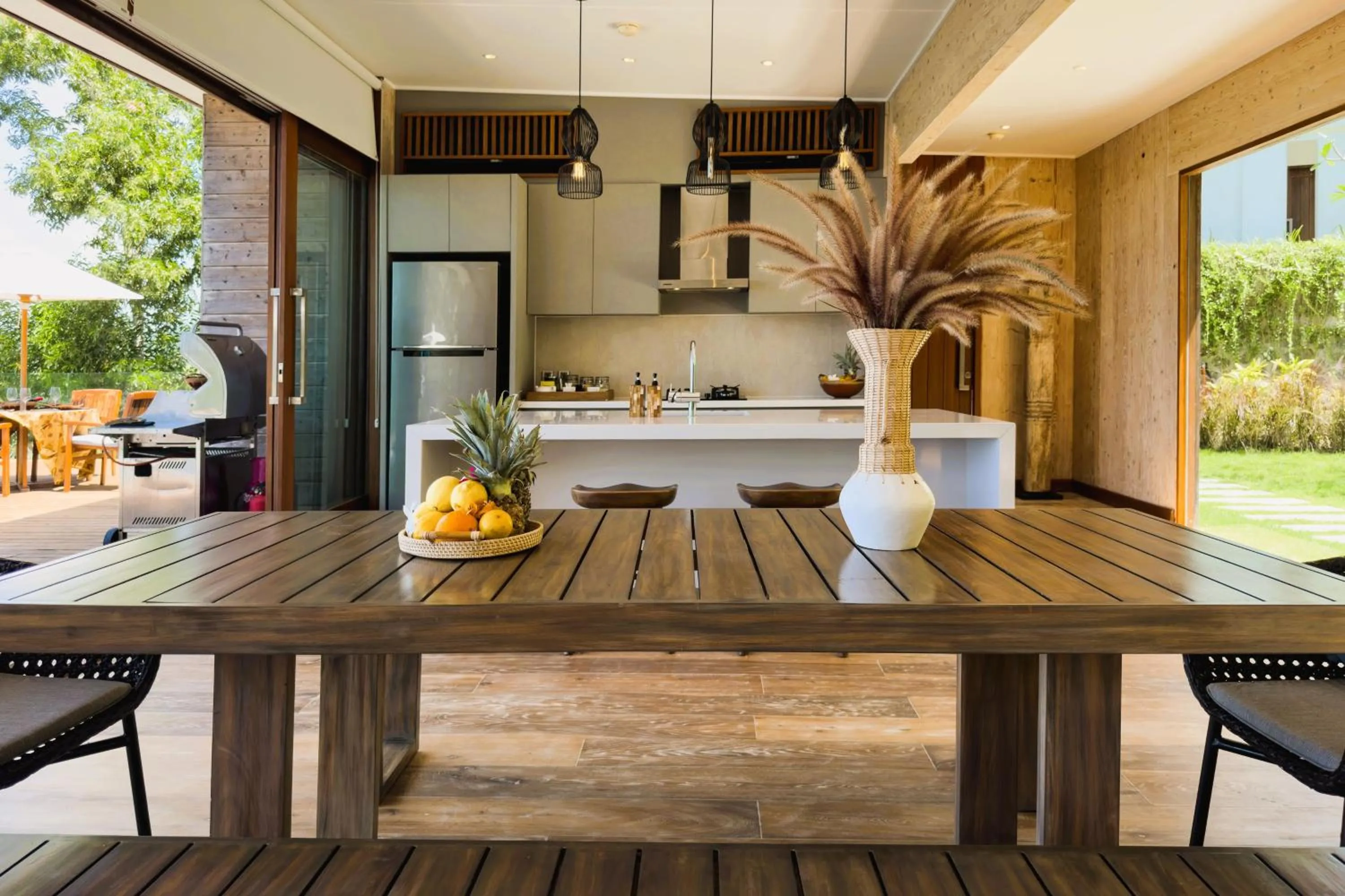 Kitchen or kitchenette in Selong Selo Resort and Villas