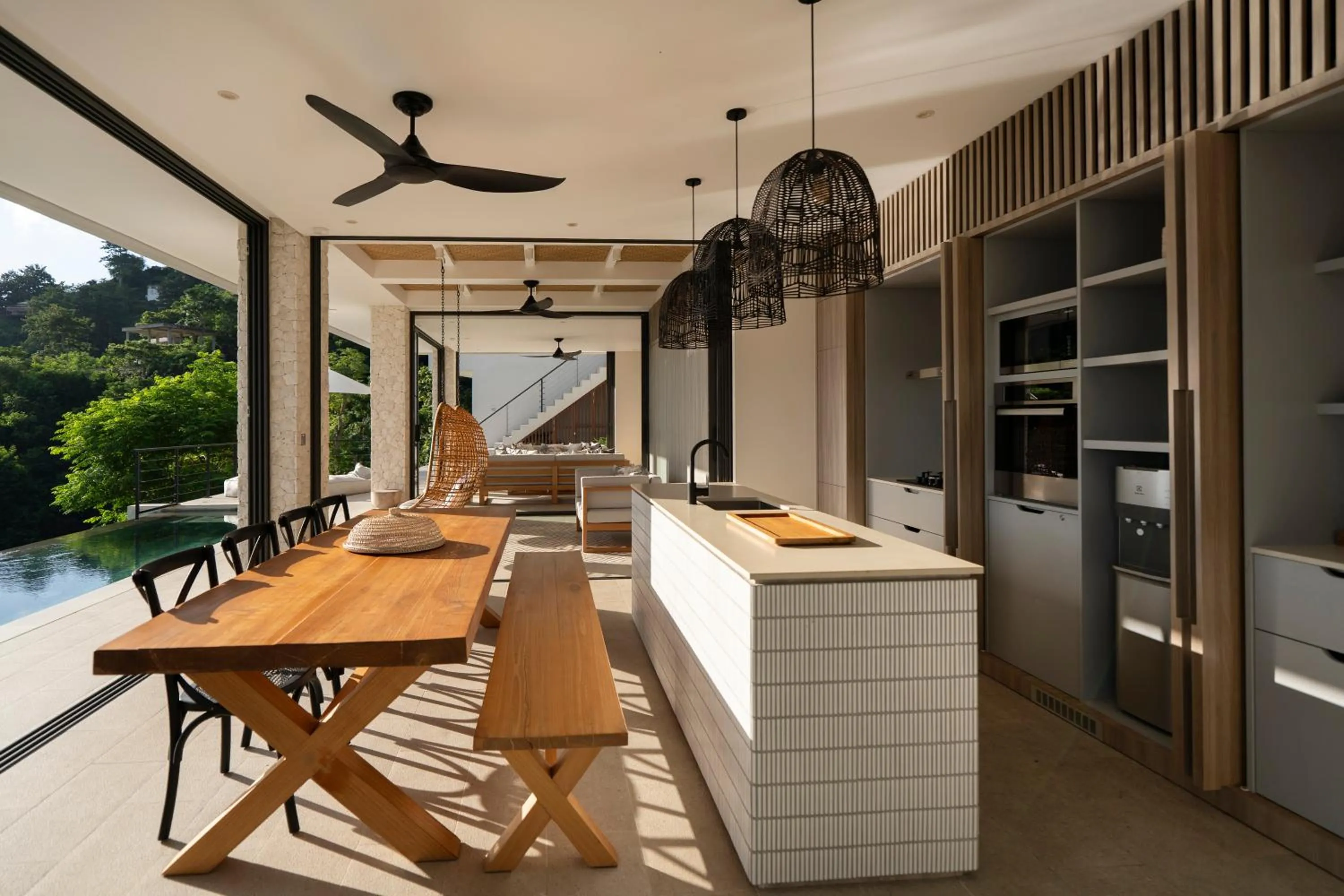 Kitchen or kitchenette in Selong Selo Resort and Villas