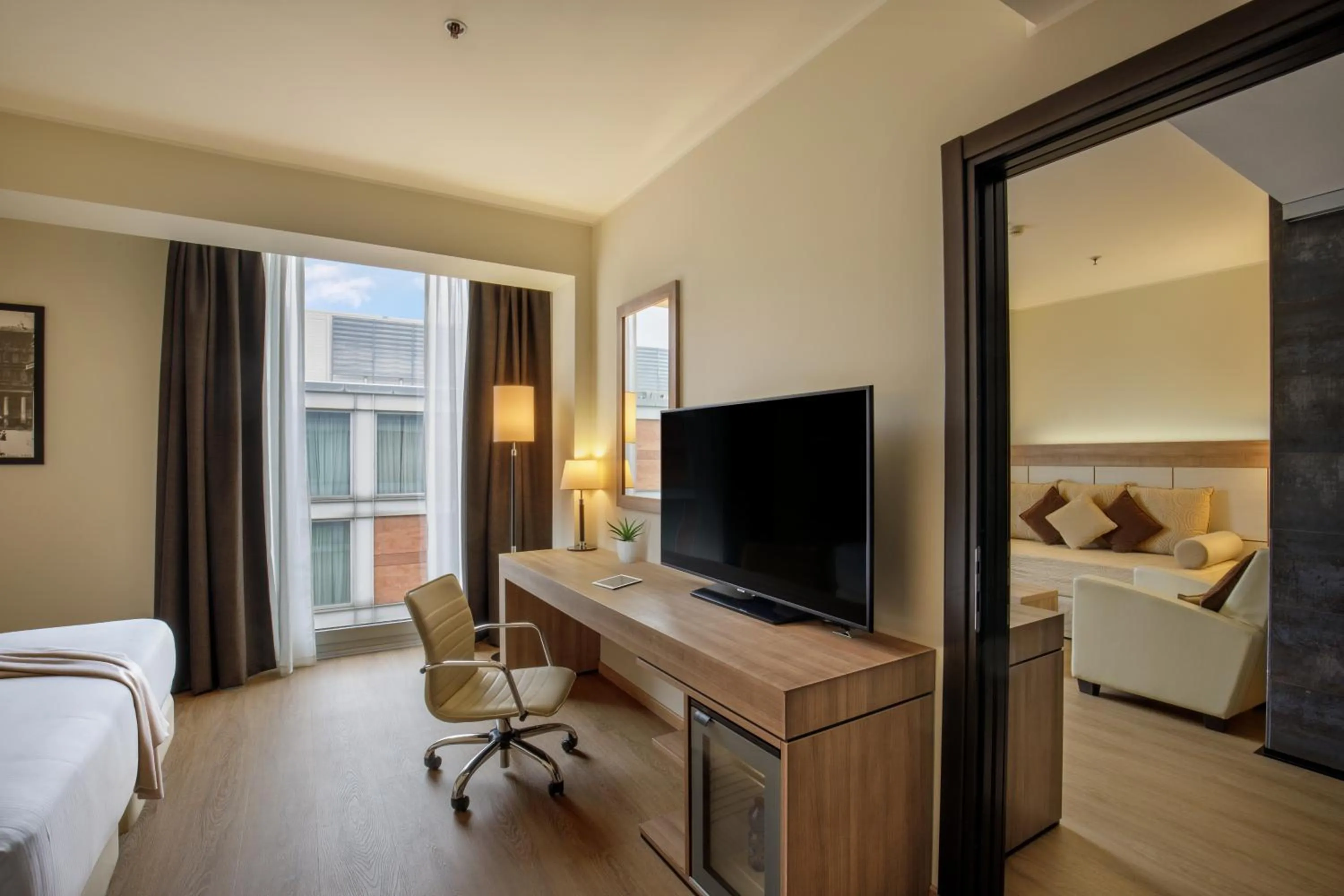 TV and multimedia, Bed in DoubleTree By Hilton Milan