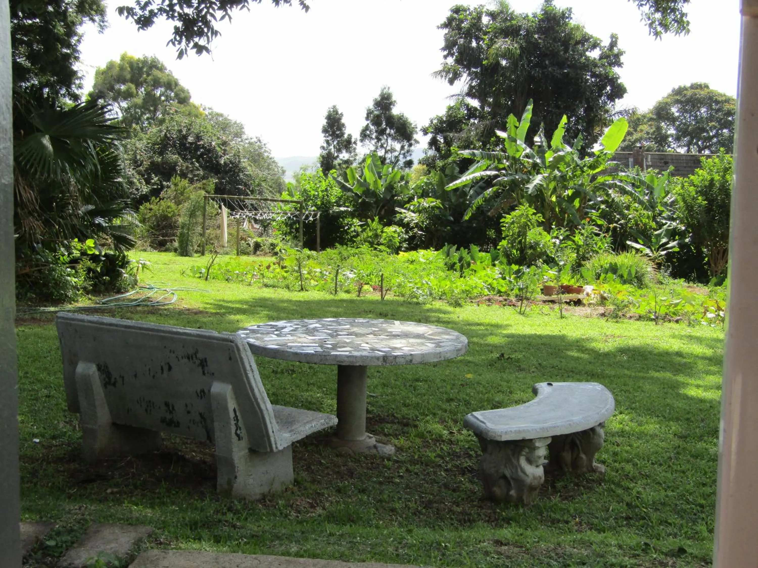 Garden view in Sugar Hill Manor