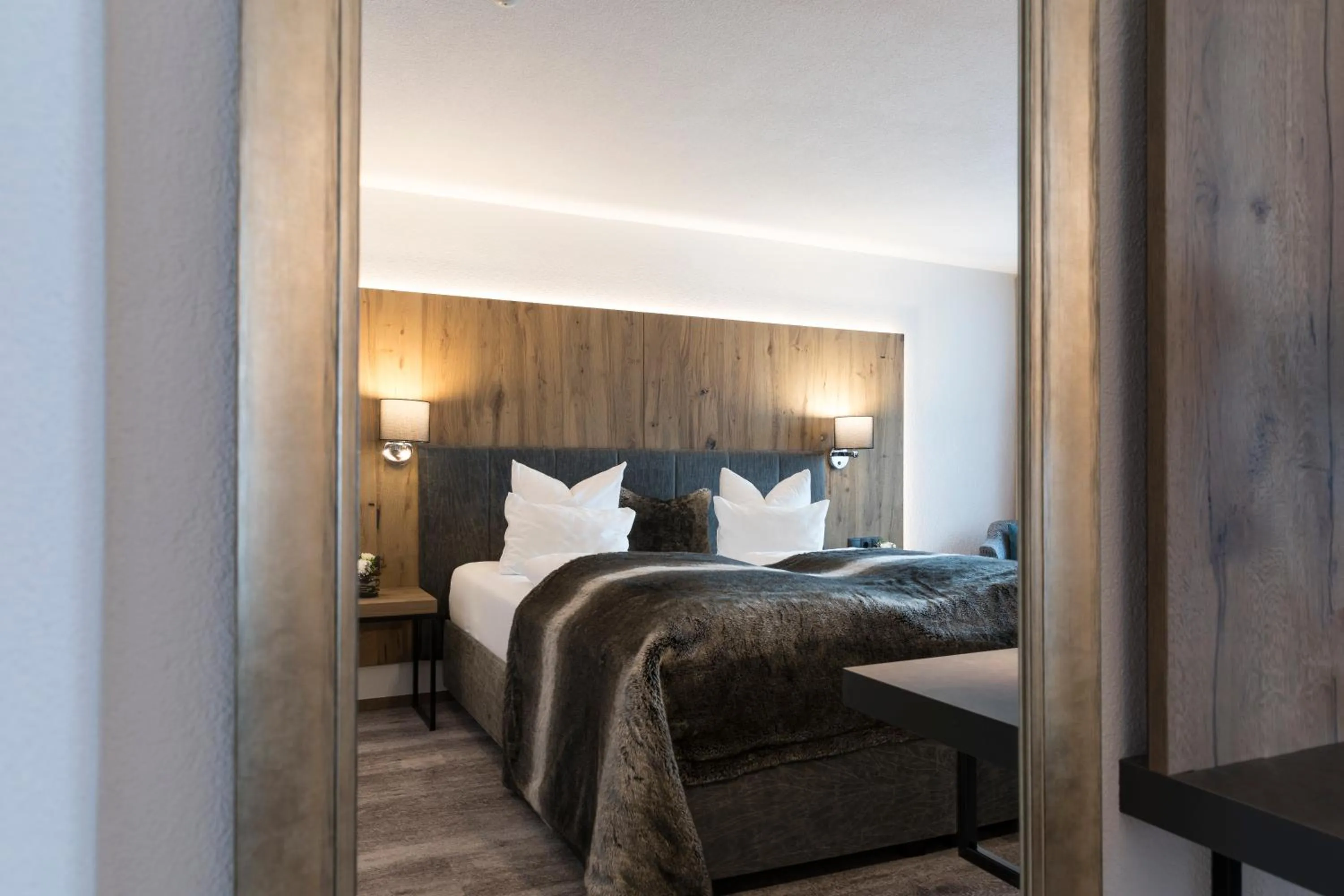 Bed in GenussHotel Sonnblick