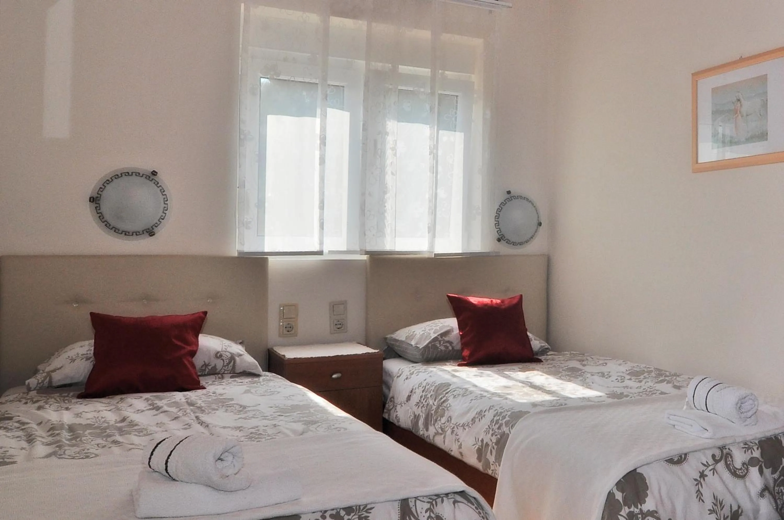 Bed in Villa Vanilla with Heated Pool