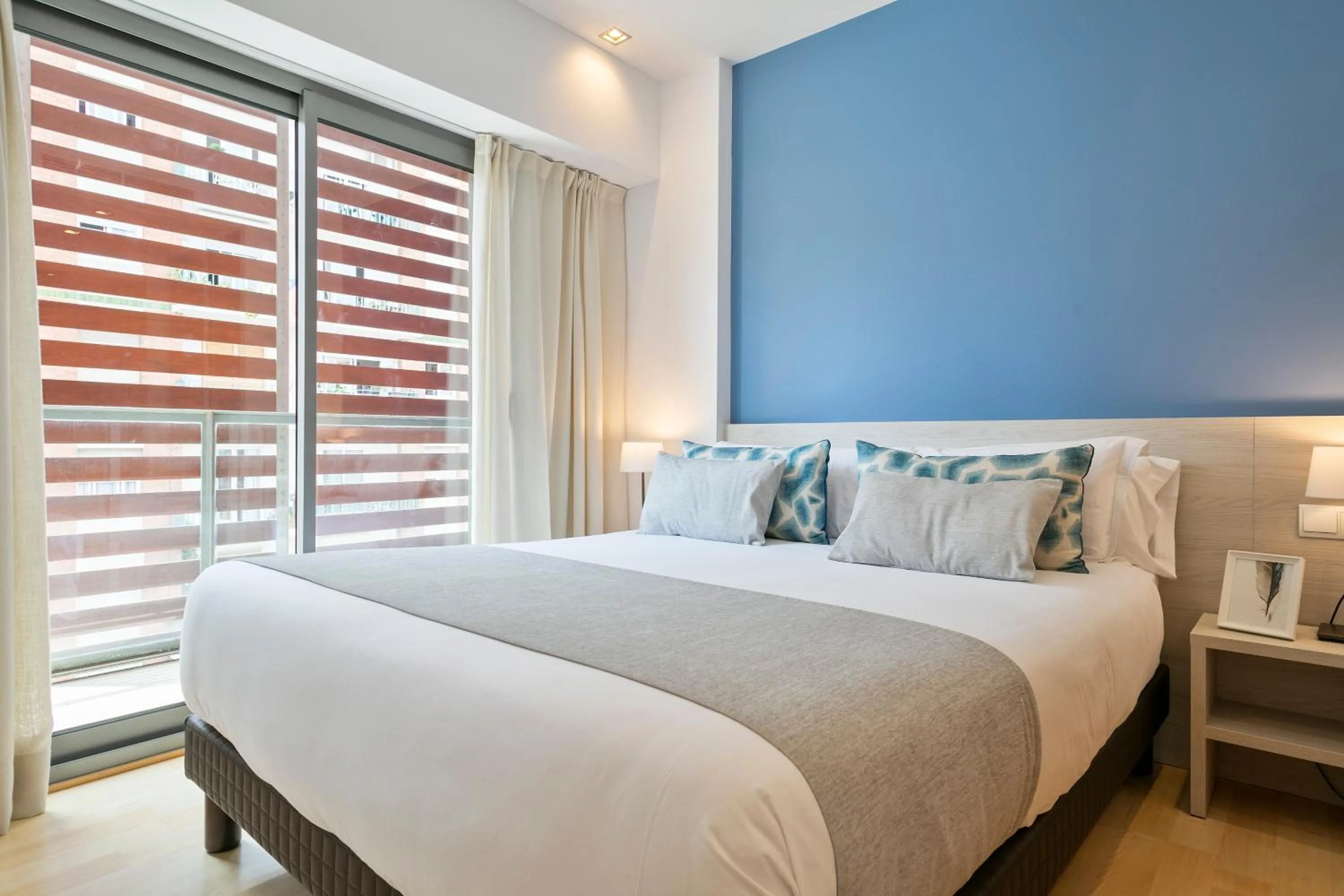 Bed in Lugaris Rambla Apartments