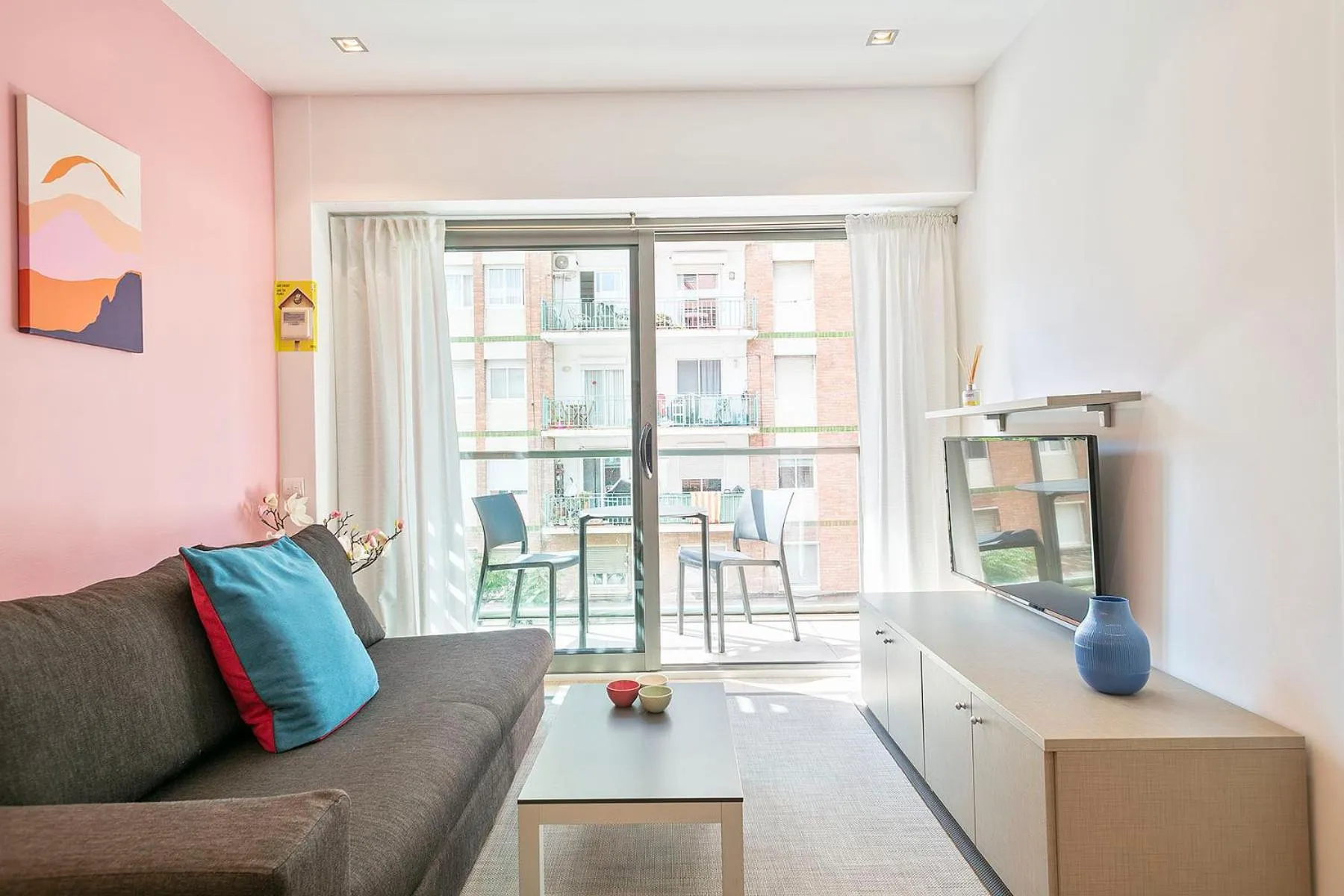 Living room in Lugaris Rambla Apartments