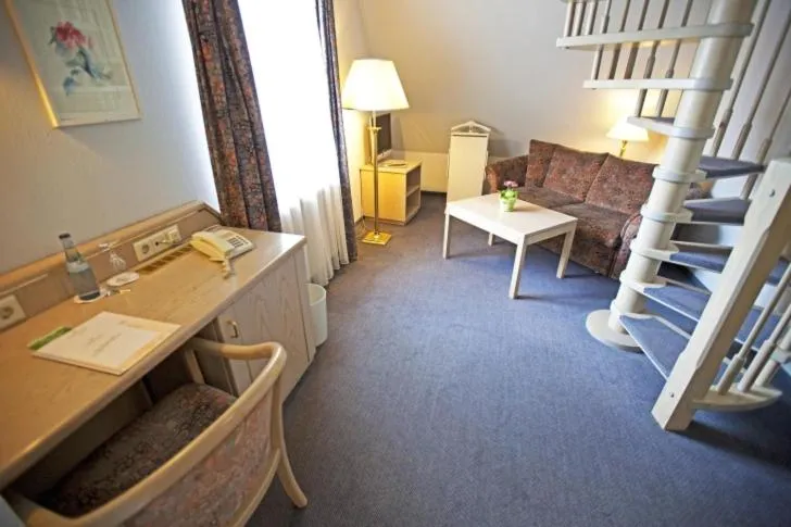 Seating area in Hotel Hirsch