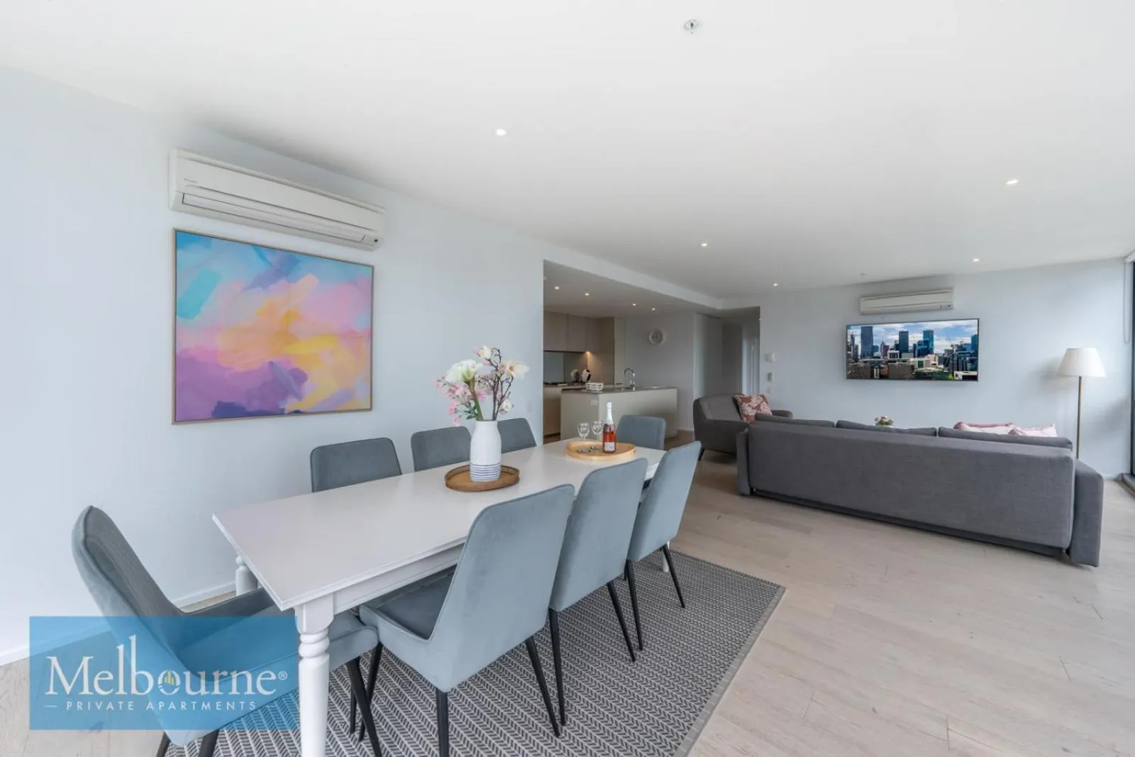 TV and multimedia, Bed in Melbourne Private Apartments - Collins Street Waterfront, Docklands