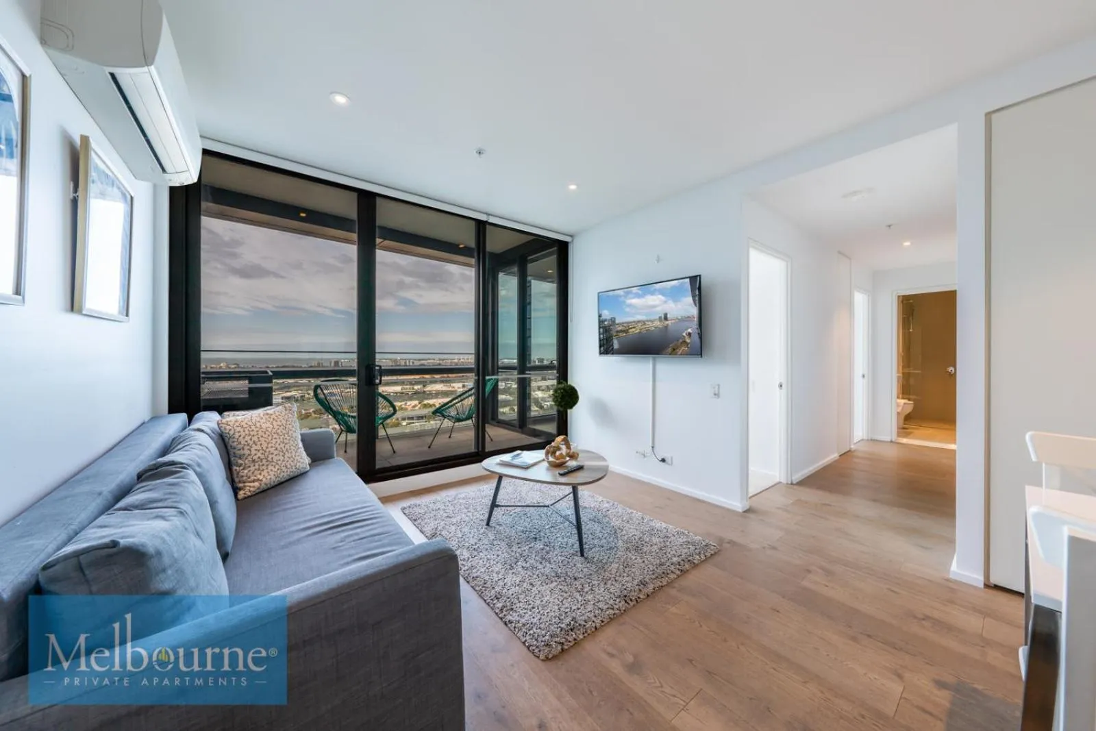 Living room in Melbourne Private Apartments - Collins Street Waterfront, Docklands