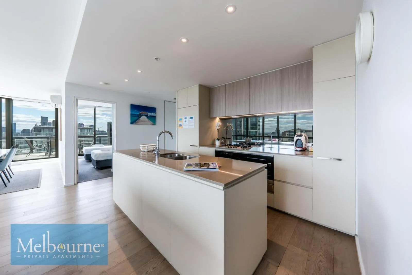 Kitchen or kitchenette in Melbourne Private Apartments - Collins Street Waterfront, Docklands