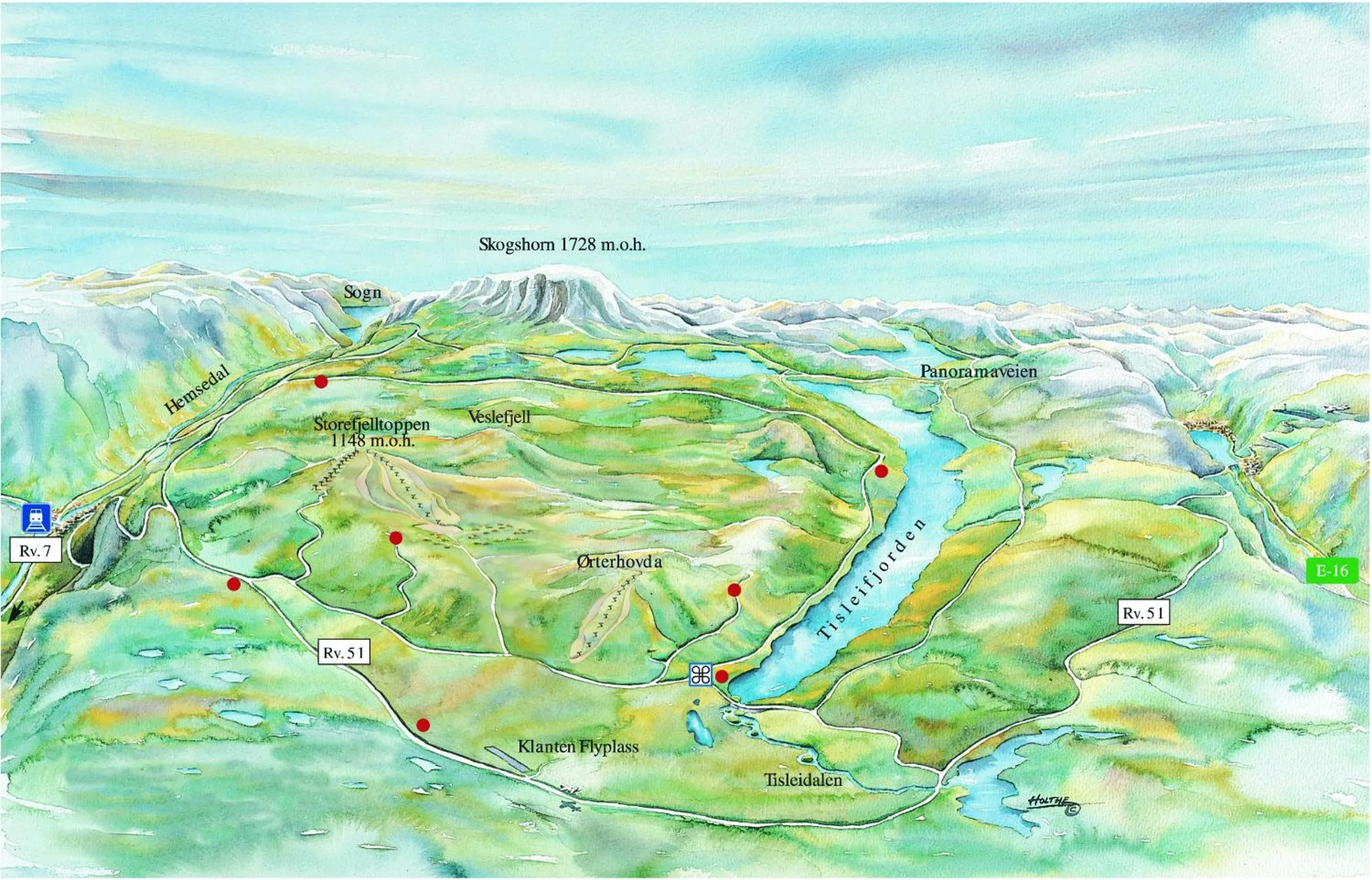 Nearby landmark in Storefjell Resort