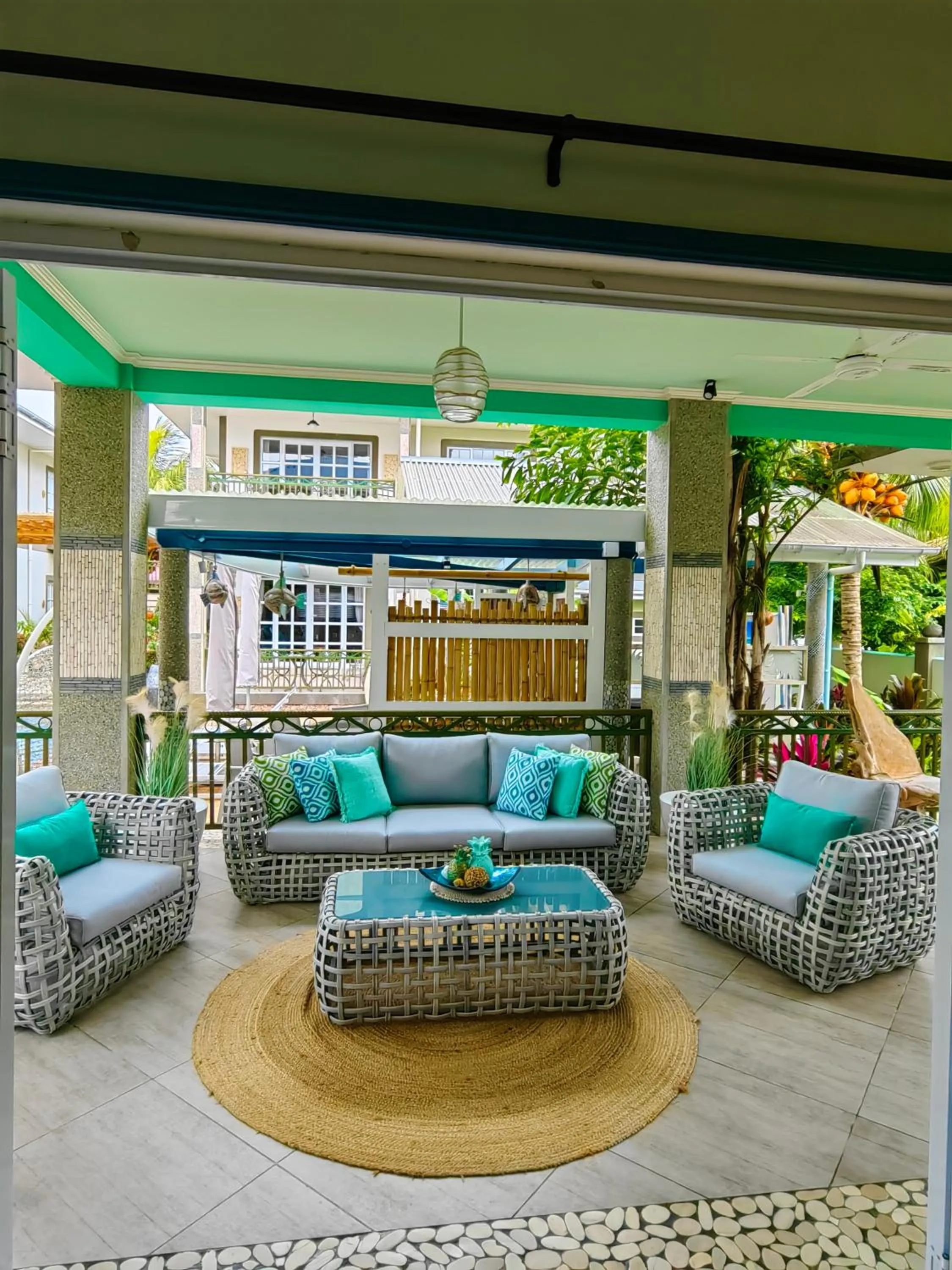 Seating area in Villa Charme de L'ile
