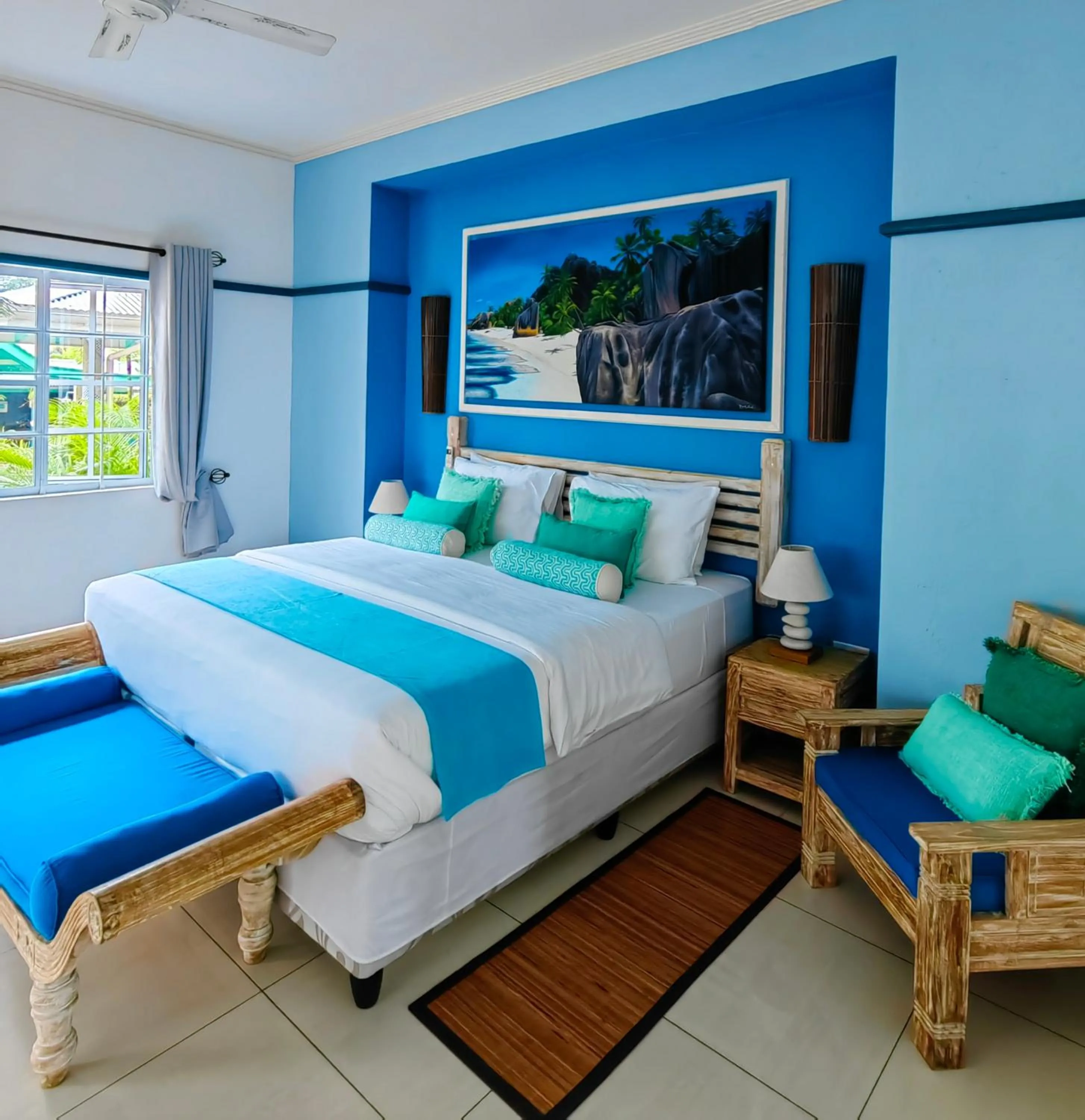 Bed in Villa Charme de L'ile