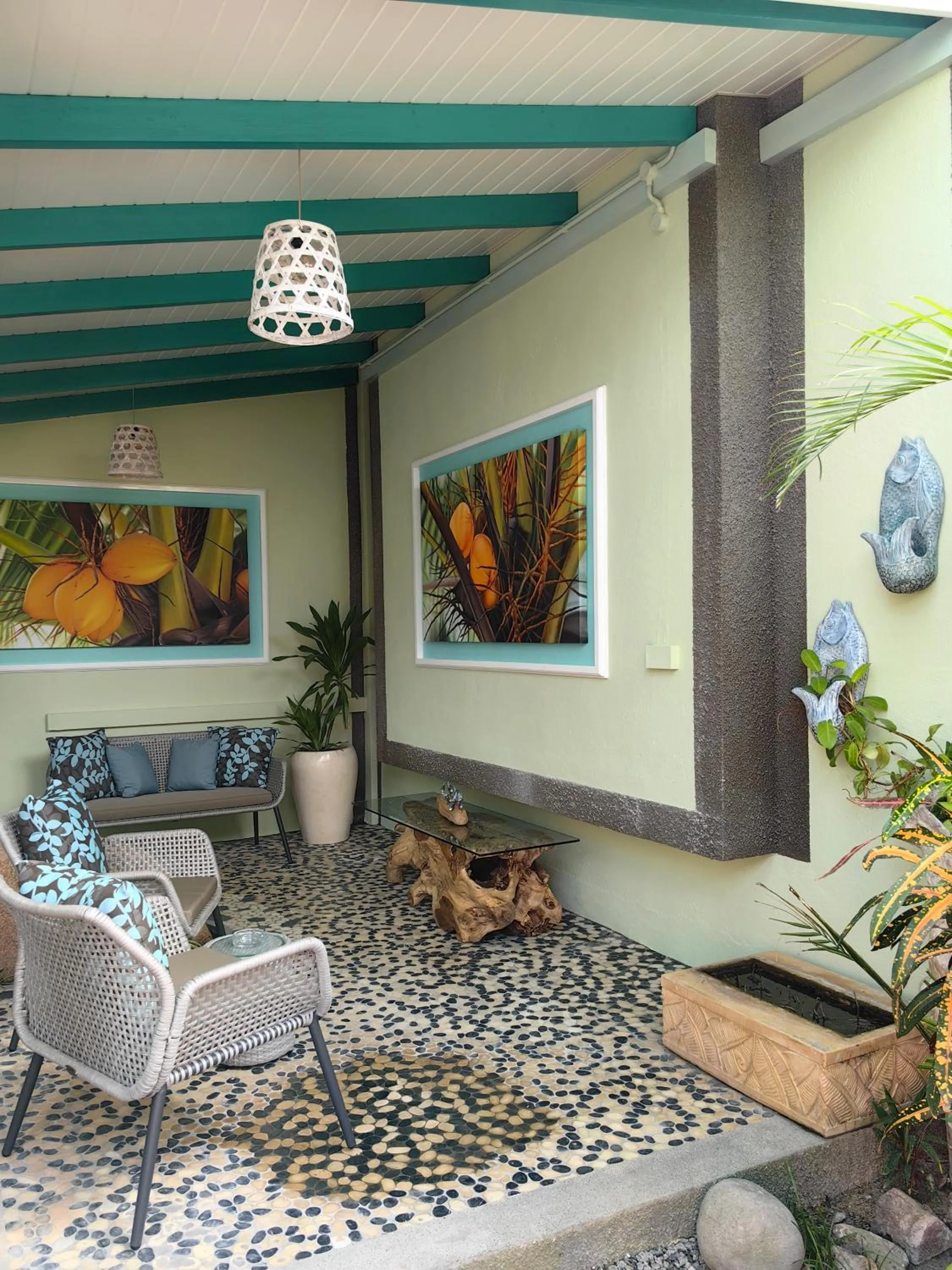 Seating area in Villa Charme de L'ile