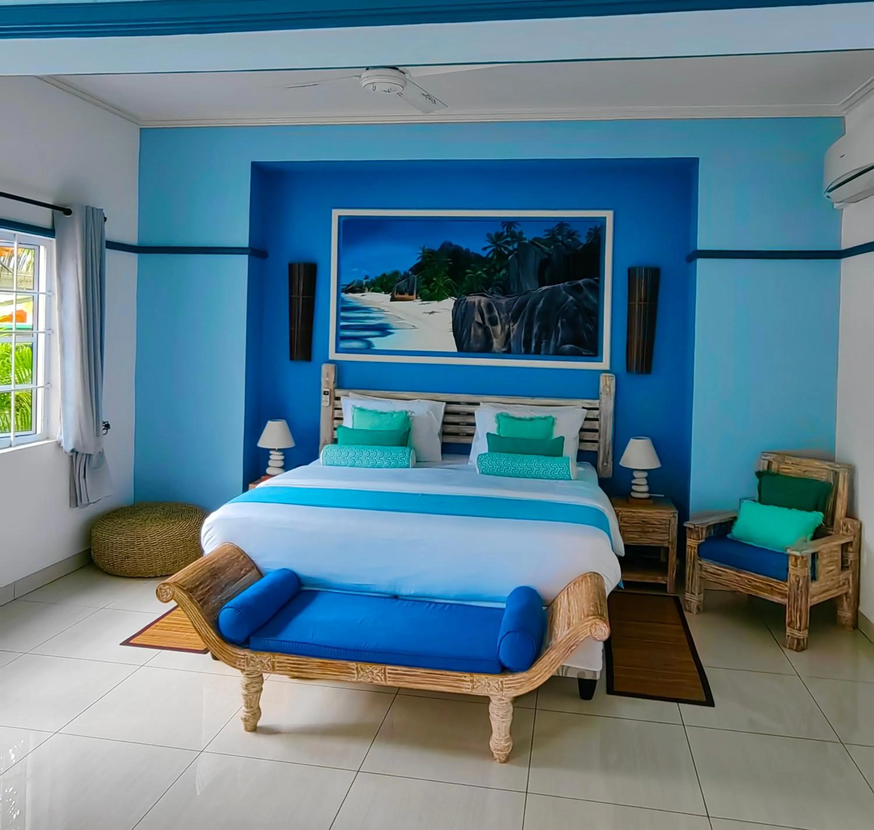 Bed in Villa Charme de L'ile