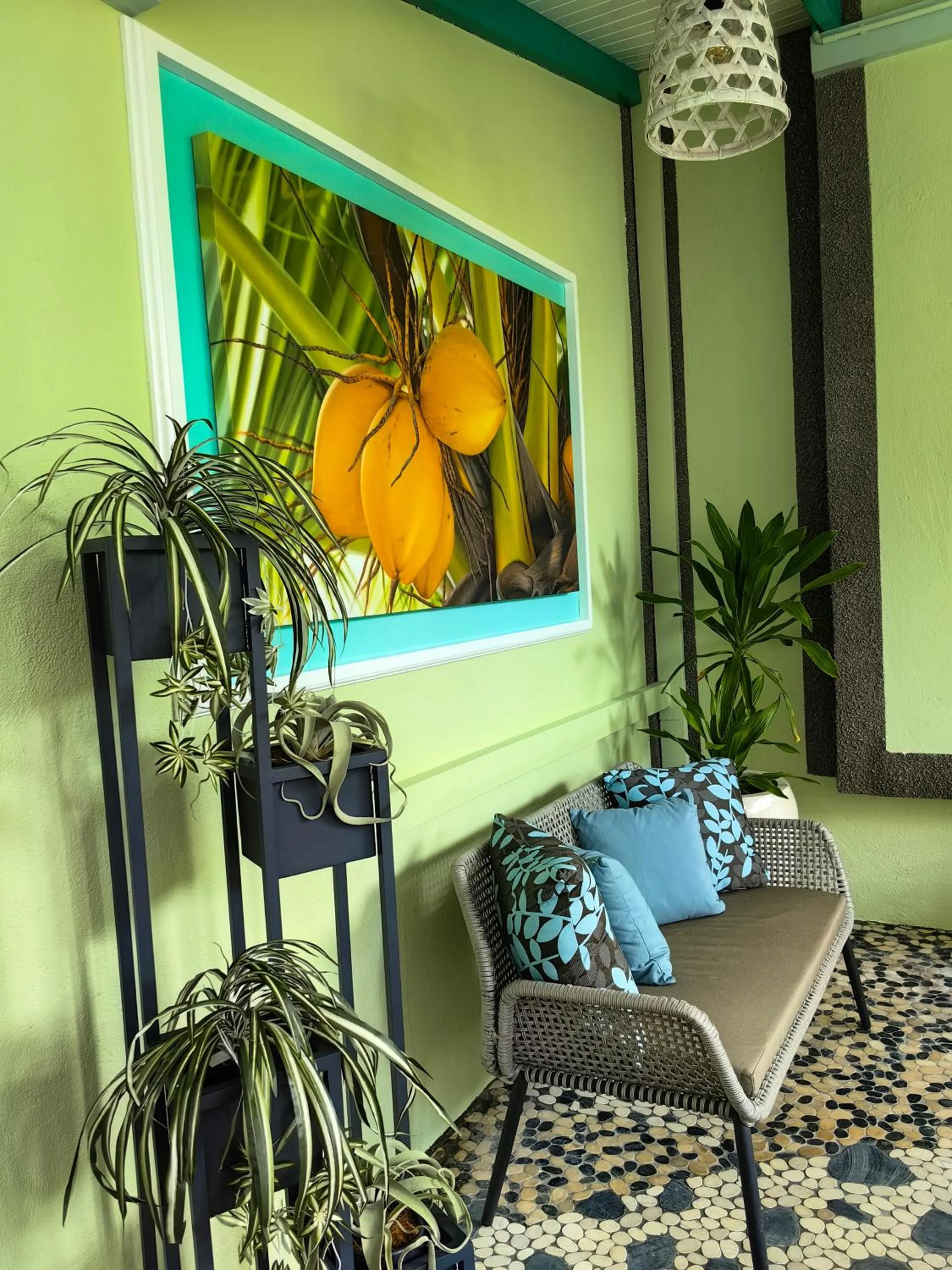 Seating area in Villa Charme de L'ile