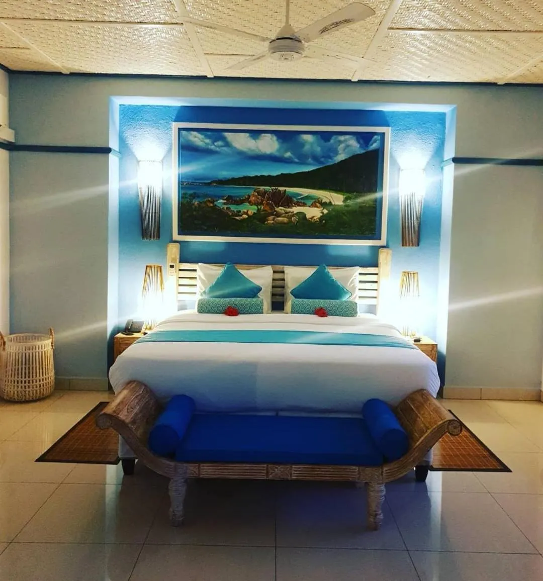 Bed in Villa Charme de L'ile