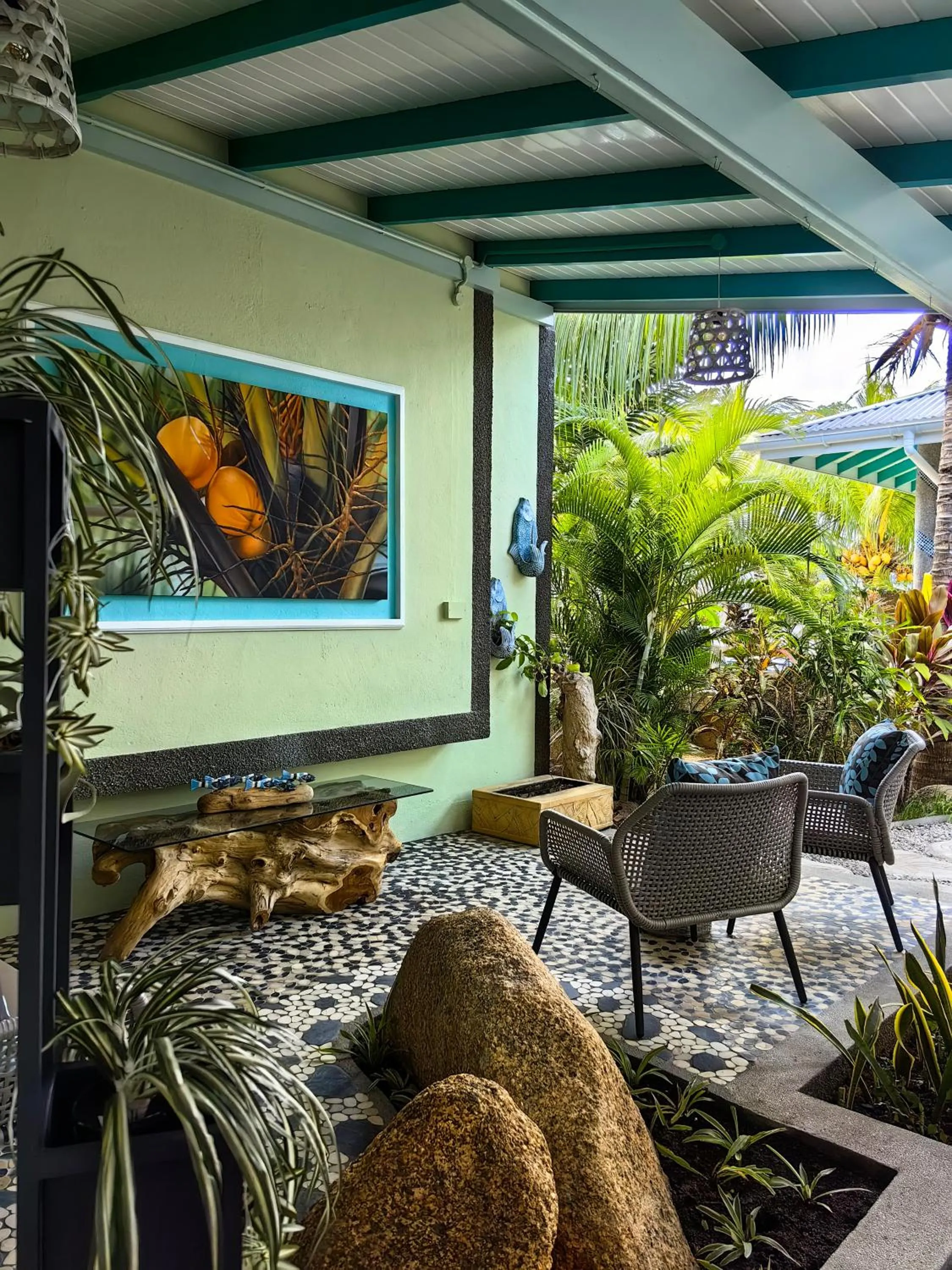 Seating area in Villa Charme de L'ile